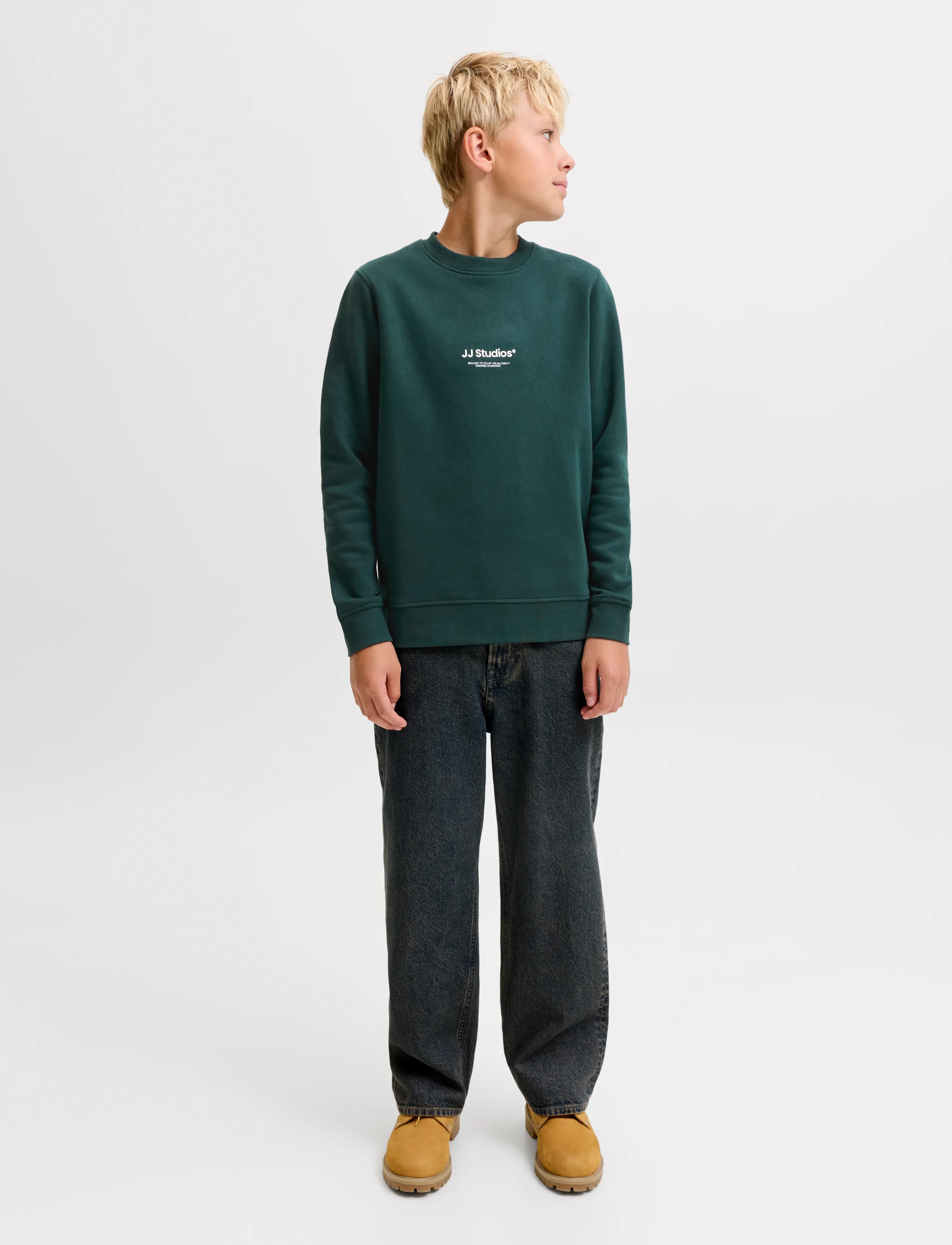 Jack & Jones - JJESOHO SWEAT CREW NECK SN JNR - sweatshirts - scarab - 4
