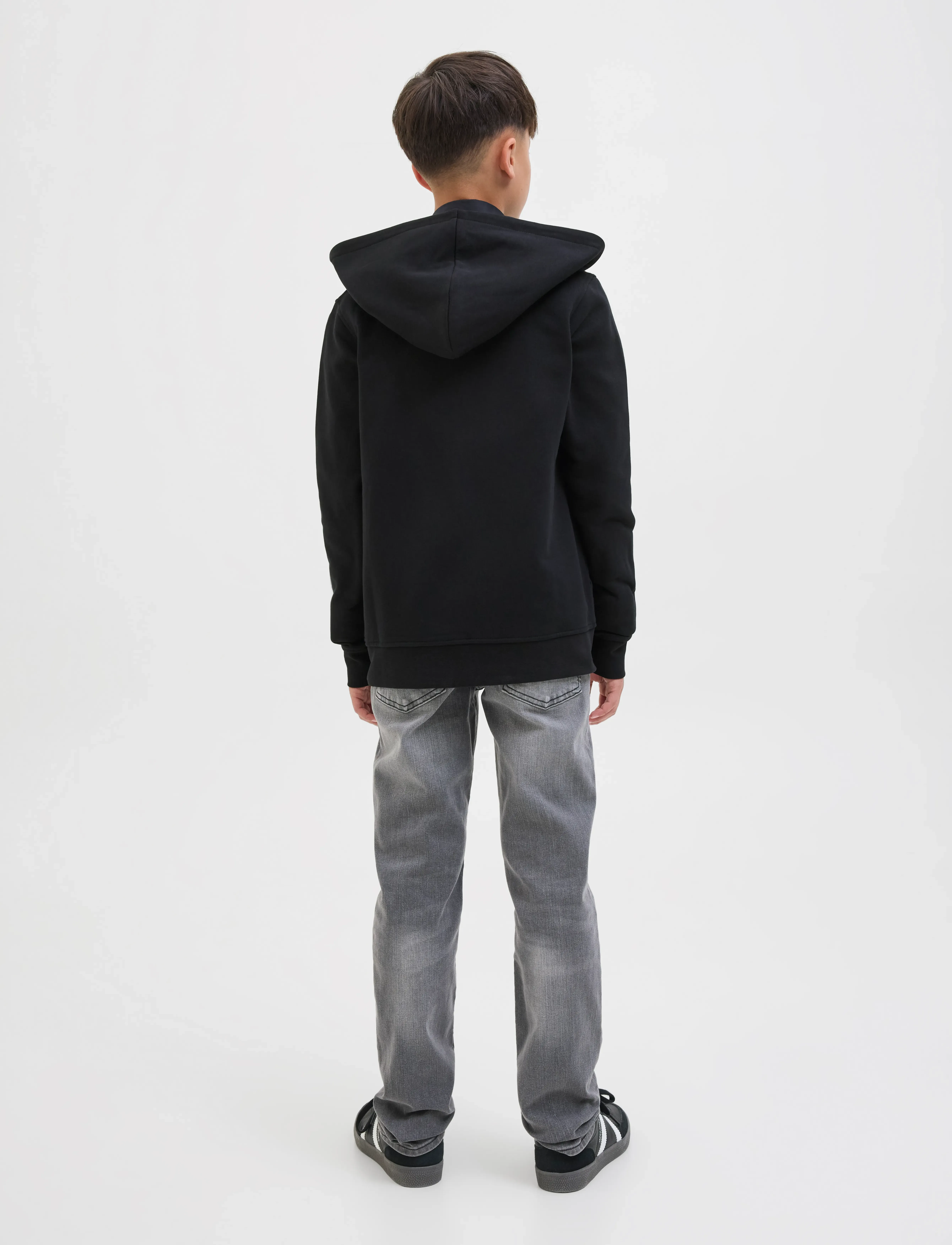 Jack & Jones - JJESOHO SWEAT ZIP HOOD NOOS JNR - hoodies - black - 2