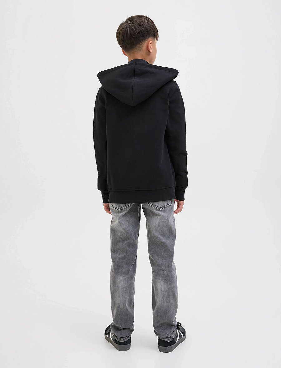 Jack & Jones - JJESOHO SWEAT ZIP HOOD NOOS JNR - kapuzenpullover - black - 2