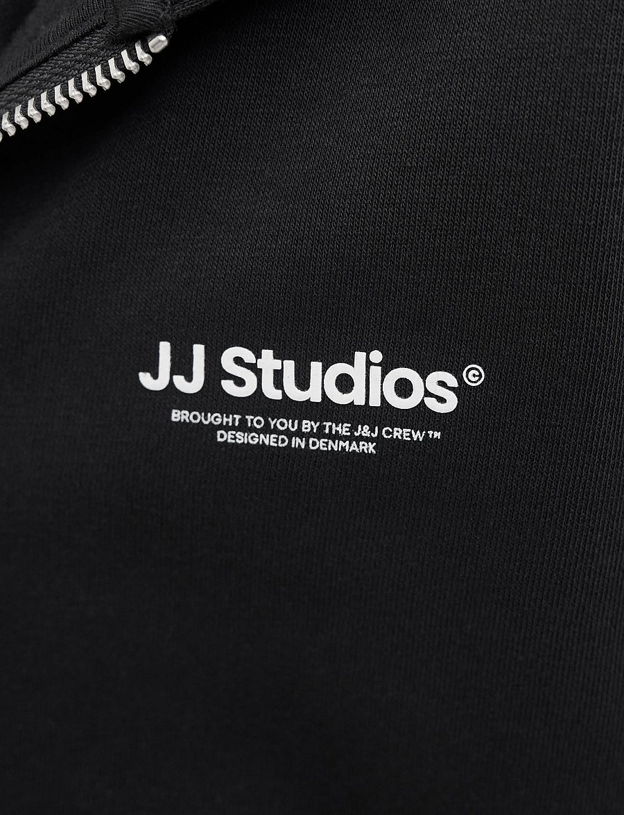 Jack & Jones - JJESOHO SWEAT ZIP HOOD NOOS JNR - kapuzenpullover - black - 5