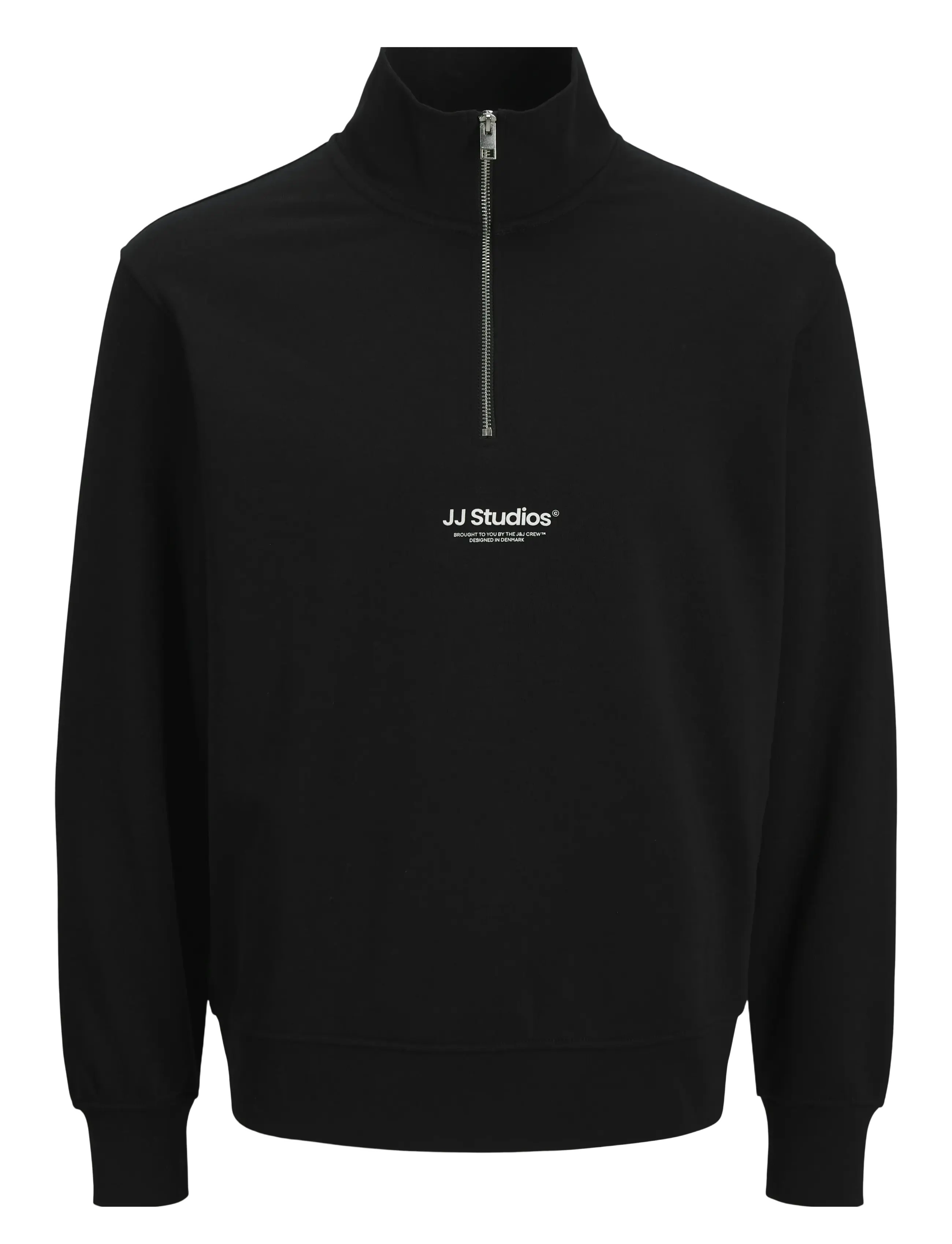 JACK & JONES Jjesoho Sweat Quarter Zip Hn Noos Jnr Schwarz - 164 - Kinder