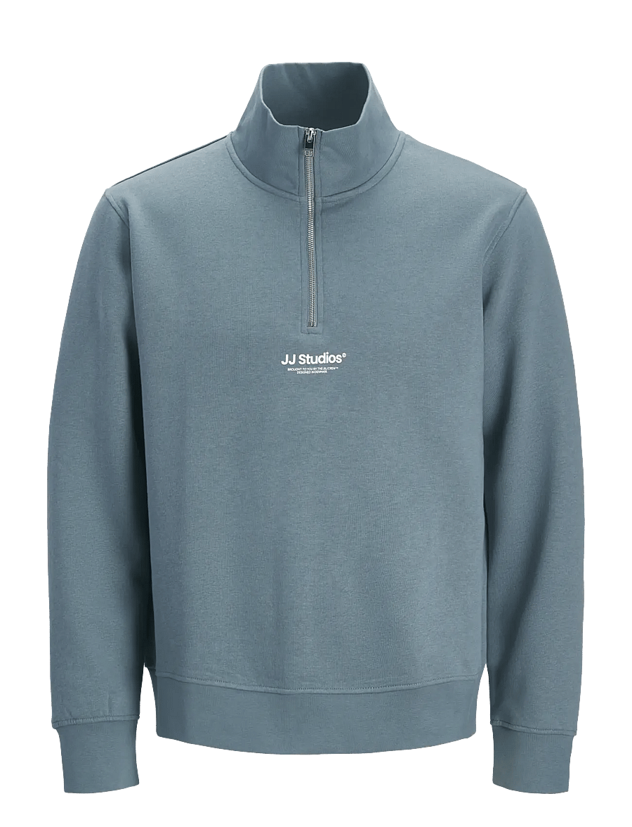 Jack & Jones - JJESOHO SWEAT QUARTER ZIP HN NOOS JNR - sweatshirts - blue mirage - 1
