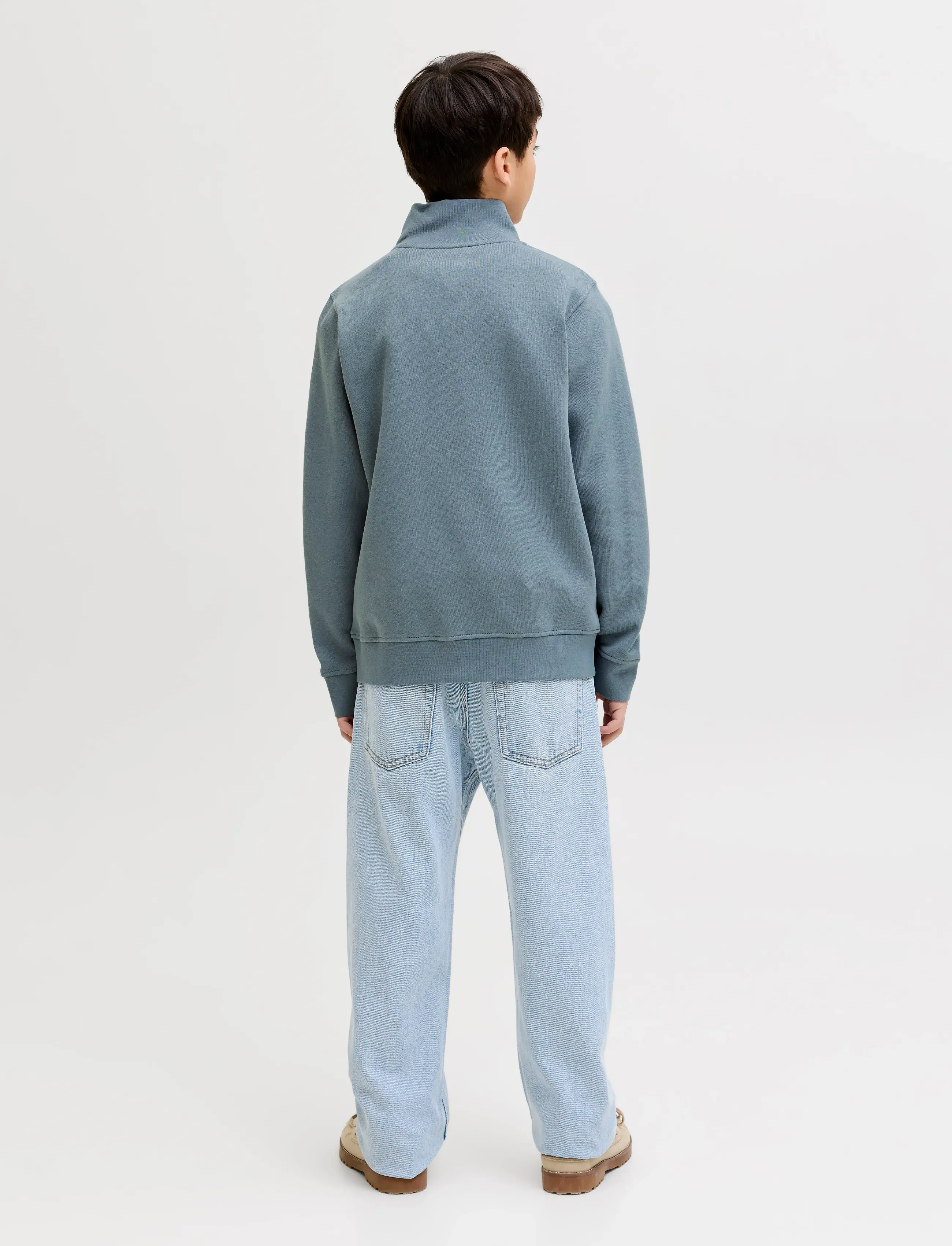 Jack & Jones - JJESOHO SWEAT QUARTER ZIP HN NOOS JNR - sweatshirts - blue mirage - 2