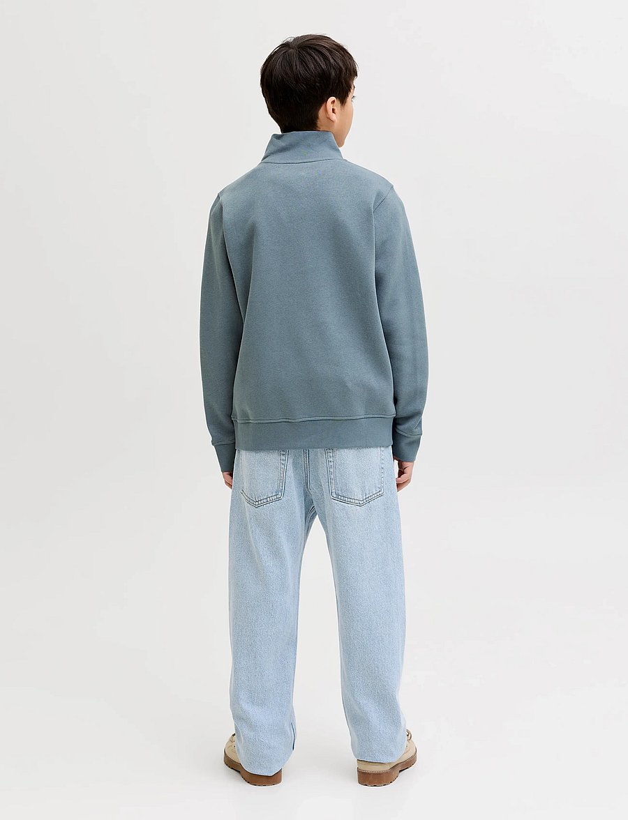 Jack & Jones - JJESOHO SWEAT QUARTER ZIP HN NOOS JNR - sweatshirts - blue mirage - 2