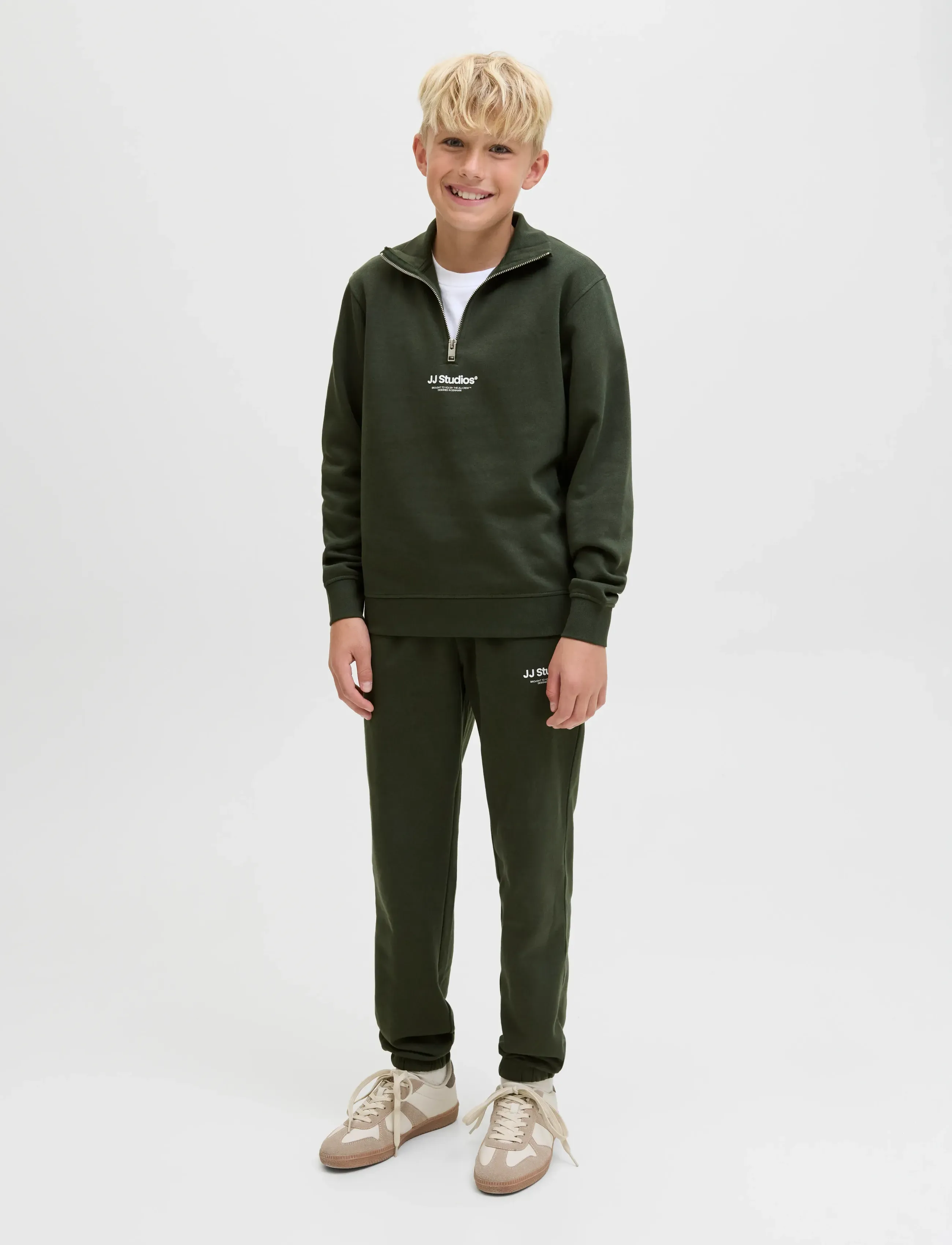 Jack & Jones - JJESOHO SWEAT QUARTER ZIP HN NOOS JNR - sweatshirts - duffel bag - 5