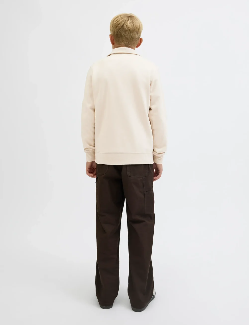 Jack & Jones - JJESOHO SWEAT QUARTER ZIP HN NOOS JNR - sweatshirts - moonbeam - 2