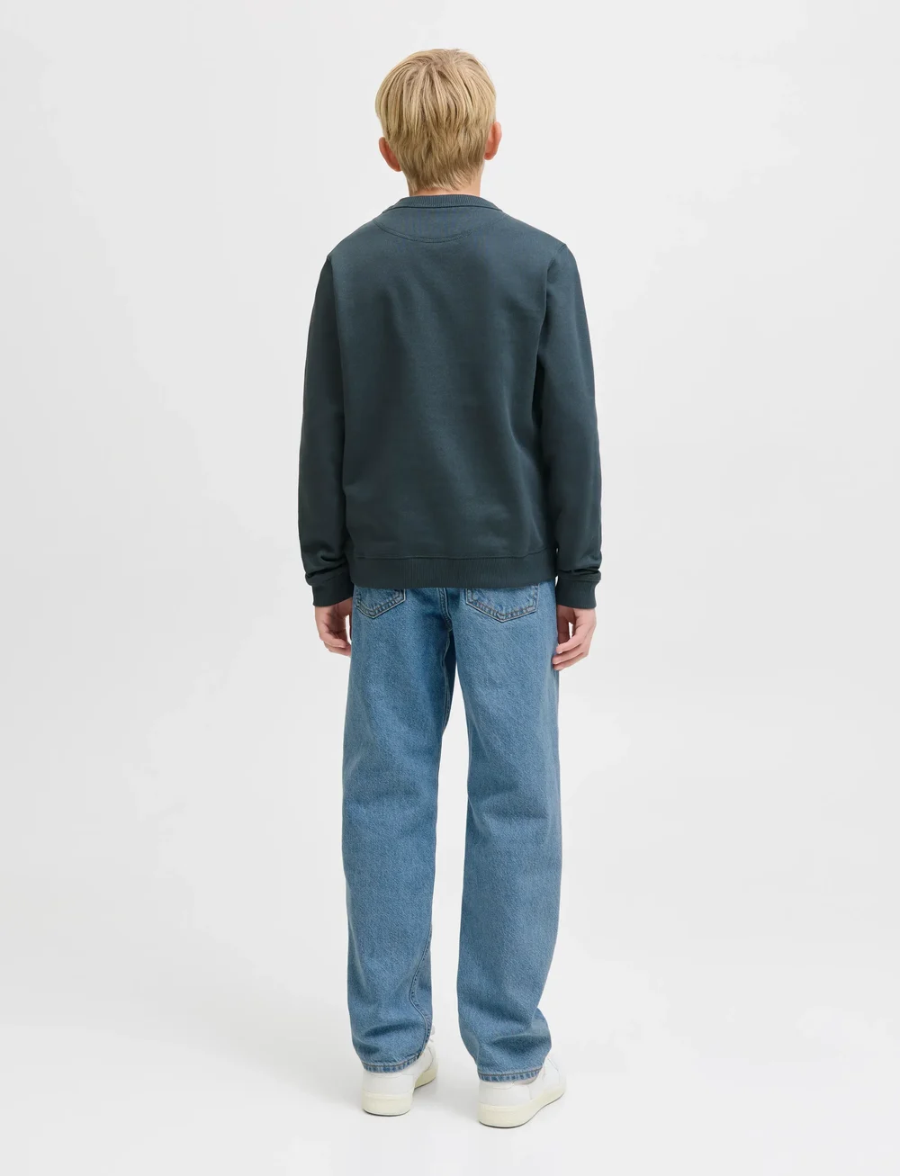 Jack & Jones - JJICHRIS JJORIGINAL SQ 267 JNR - alt laienevad teksad - blue denim - 3