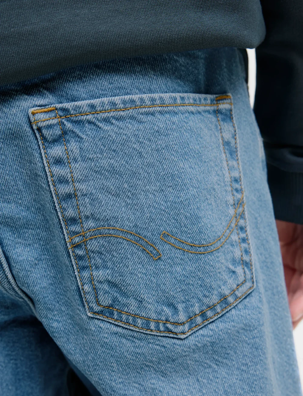 Jack & Jones - JJICHRIS JJORIGINAL SQ 267 JNR - alt laienevad teksad - blue denim - 5