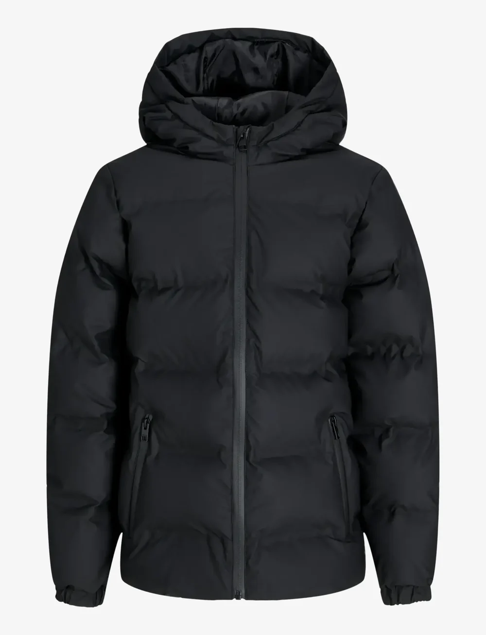 Jack & Jones - JJELEMENTS PU PUFFER JNR - winterjacke - black - 1