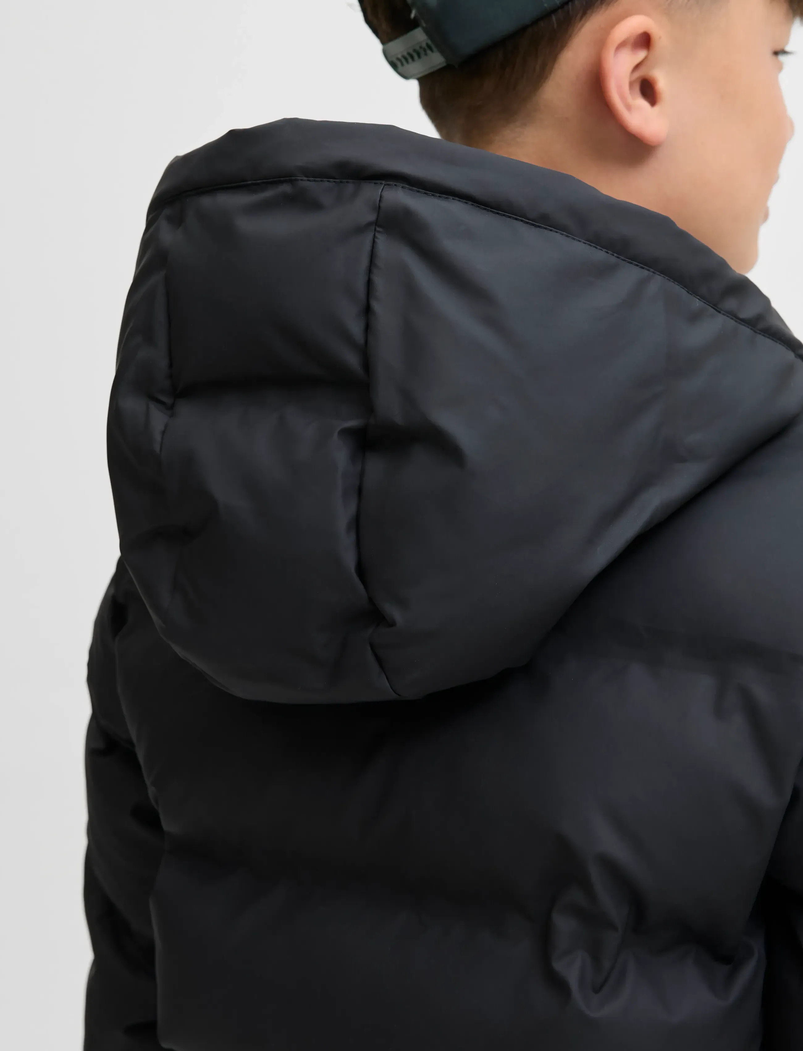 Jack & Jones - JJELEMENTS PU PUFFER JNR - overtøj - black - 5