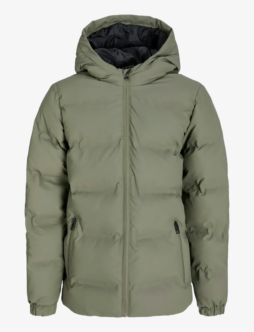 Jack & Jones - JJELEMENTS PU PUFFER JNR - winterjacke - dusty olive - 1