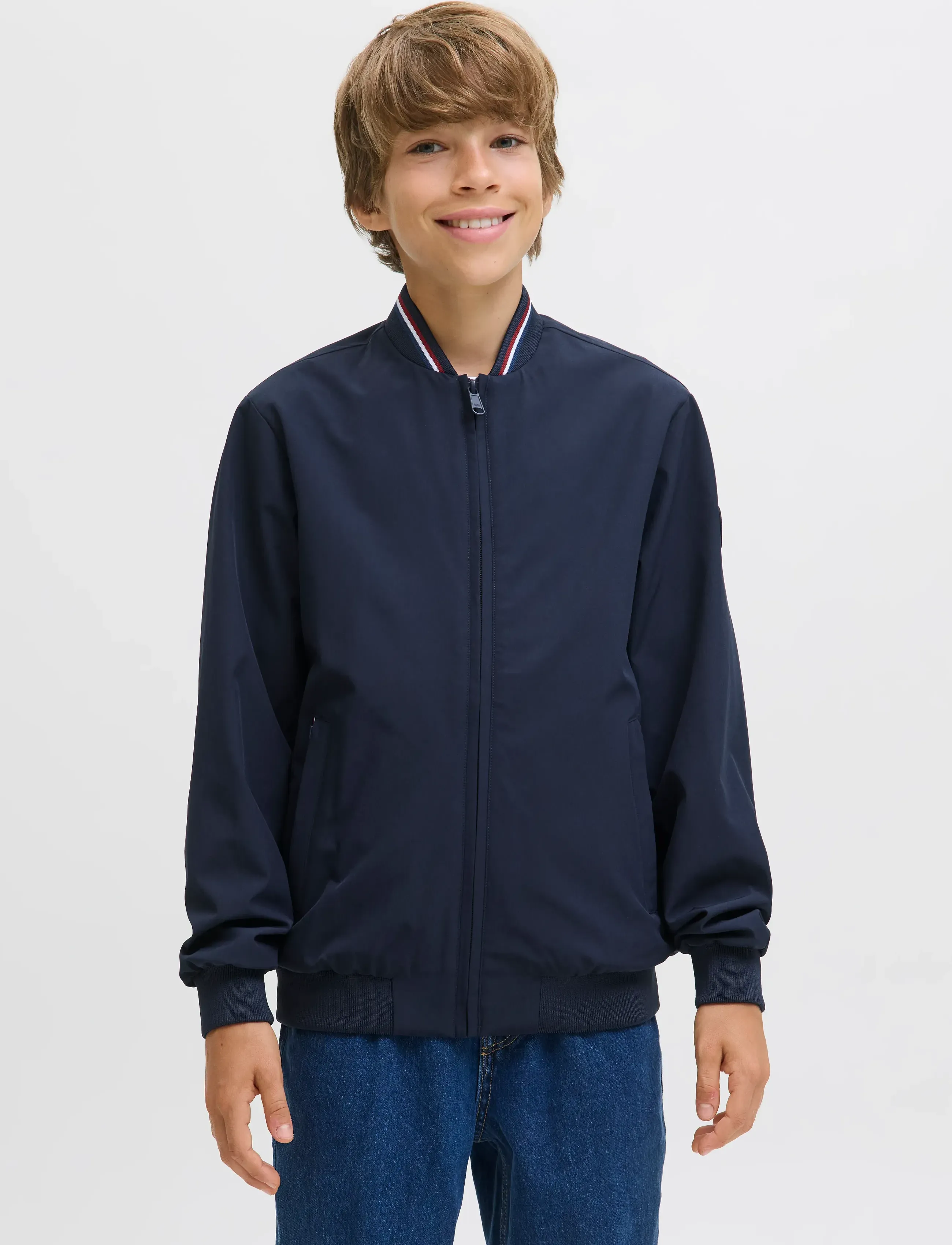 Jack & Jones Jjbrook Bomber Jnr, 152, Navy, Jakker > Bomberjakker, Herre