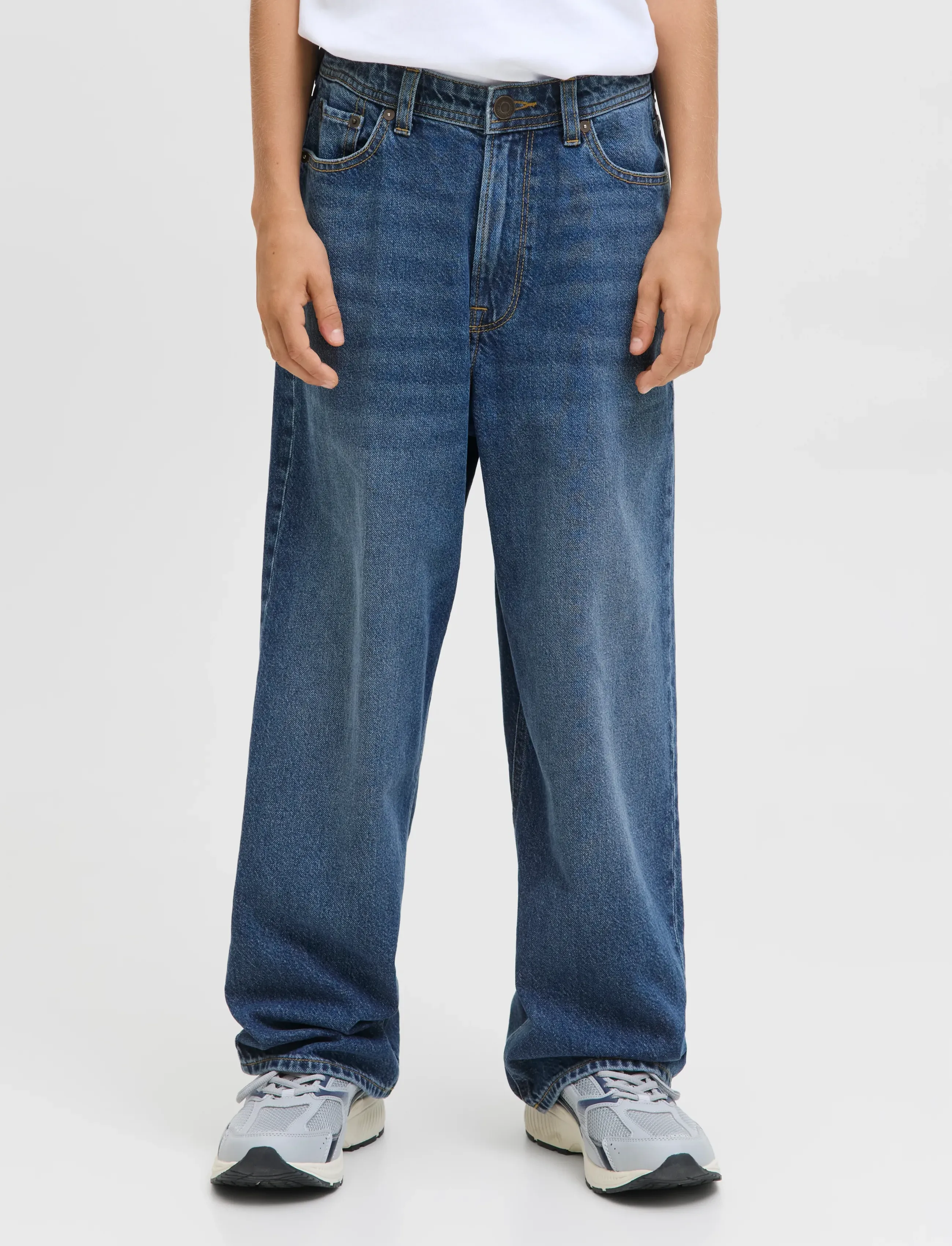 Jack & Jones JJIRON JJORIGINAL SQ 207 SN JNR - Loose jeans - BLUE DENIM / blue