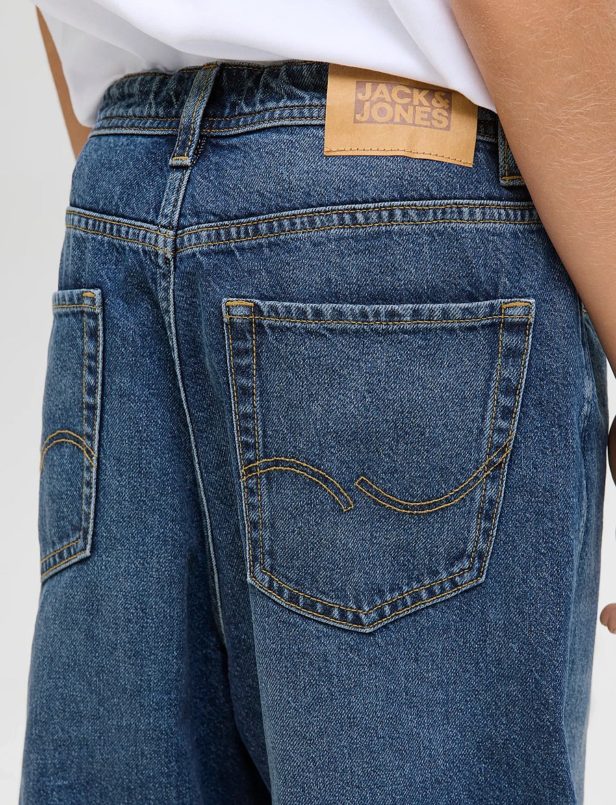 Jack & Jones - JJIRON JJORIGINAL SQ 207 SN JNR - džinsi ar platiem galiem - blue denim - 4
