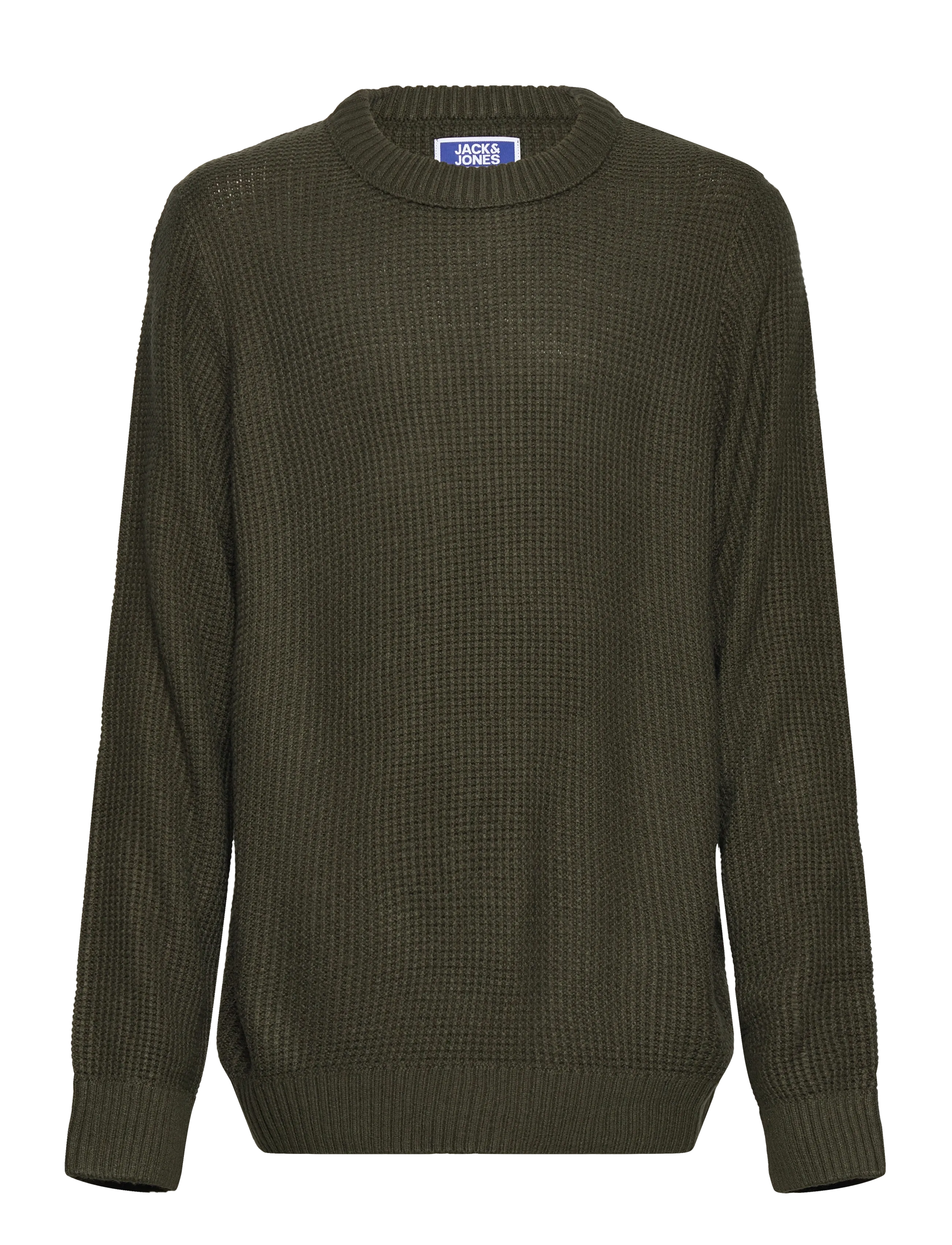 Jack & Jones JJROY KNIT CREW NECK AW25 JNR - Strickmode - DUFFEL BAG / khaki/green