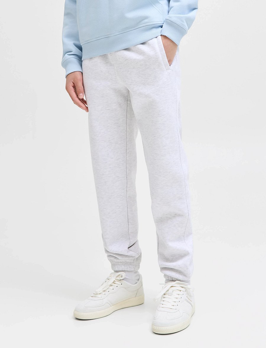 Jack & Jones - JPSTKANE URBAN EDGE SWEAT PANTS SN JNR - mjukisbyxor - white melange - 0