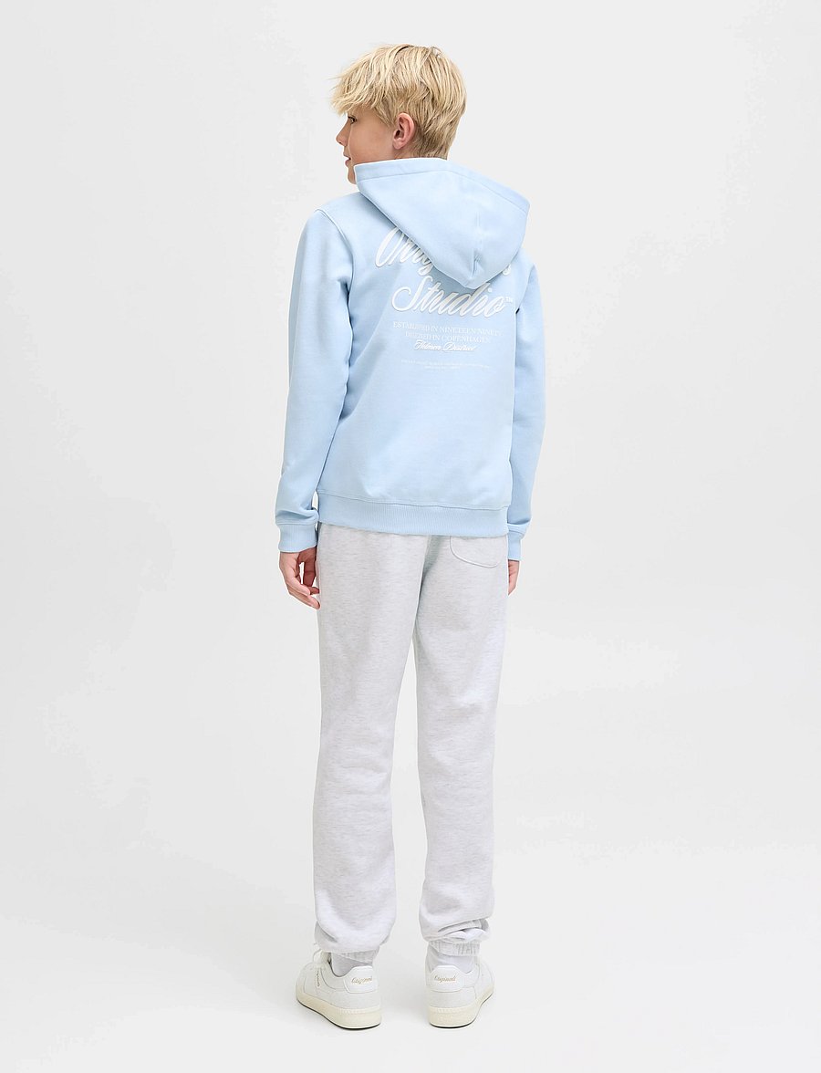 Jack & Jones - JPSTKANE URBAN EDGE SWEAT PANTS SN JNR - mjukisbyxor - white melange - 3