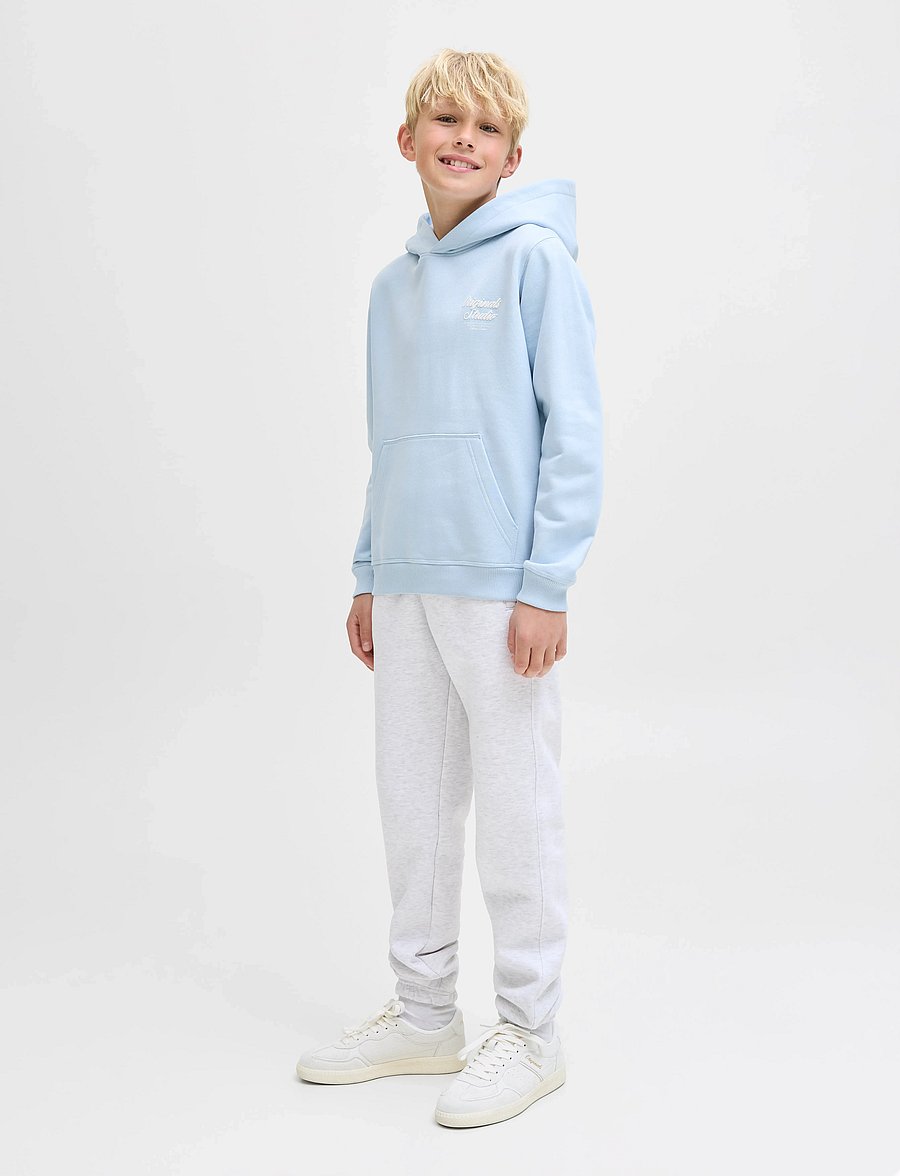 Jack & Jones - JPSTKANE URBAN EDGE SWEAT PANTS SN JNR - mjukisbyxor - white melange - 4