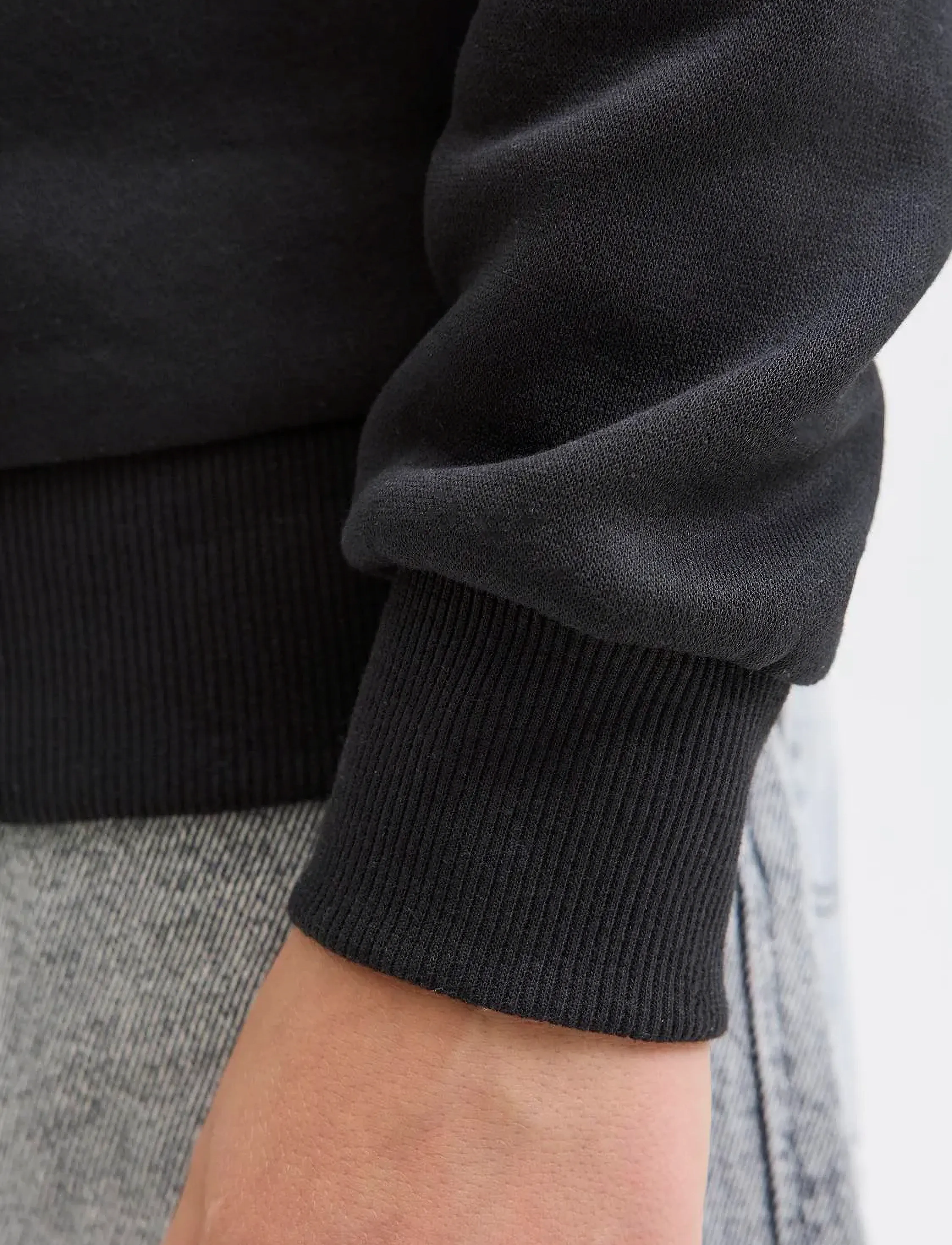 Jack & Jones - JJMAKOTO SWEAT CREW NECK JNR - black - 4