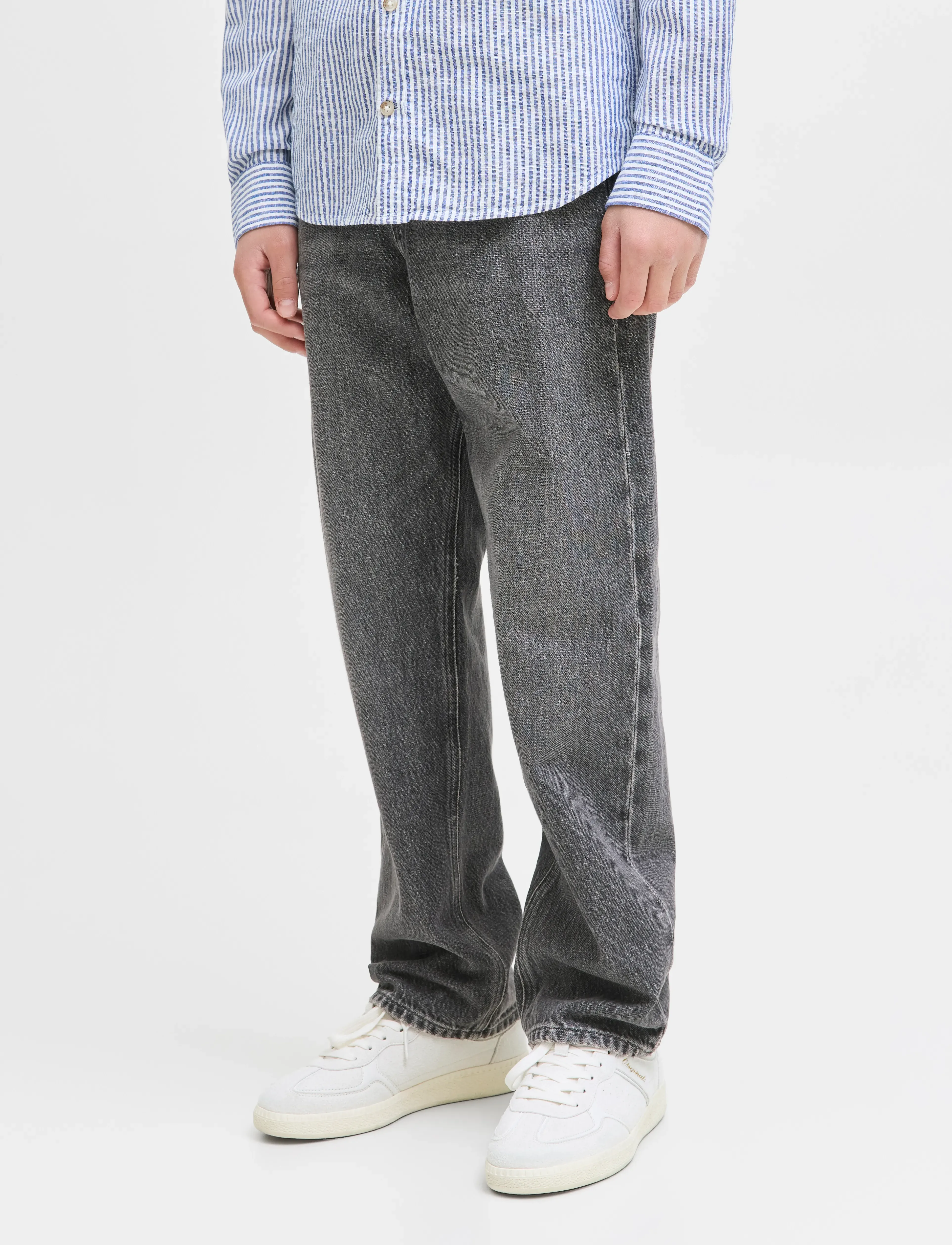 Jack & Jones JJICHRIS JJORIGINAL SBD 444 SN JNR - Hosen - BLACK DENIM / black