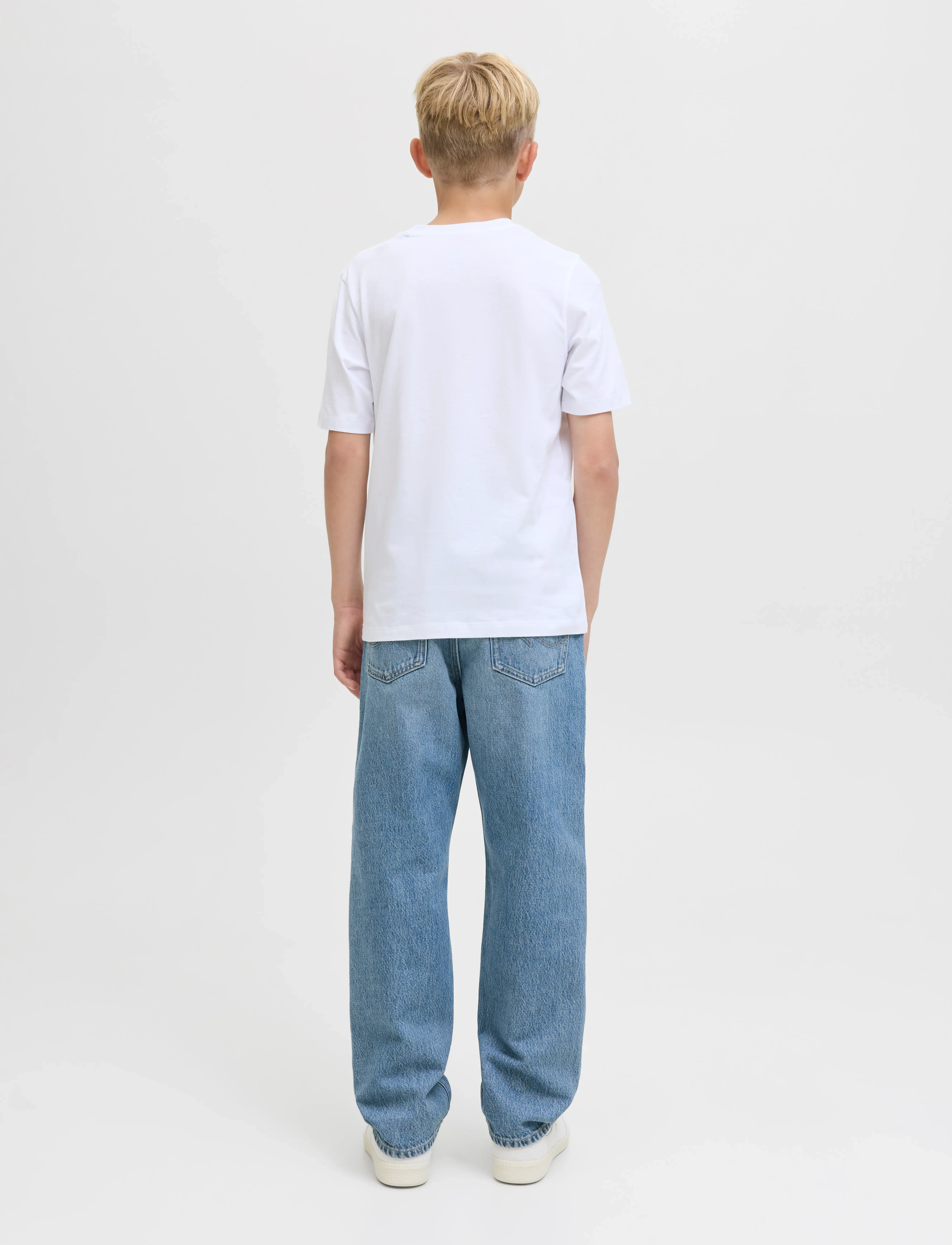 Jack & Jones - JJICHRIS JJORIGINAL SBD 192 NOOS JNR - rúmar gallabuxur - blue denim - 3