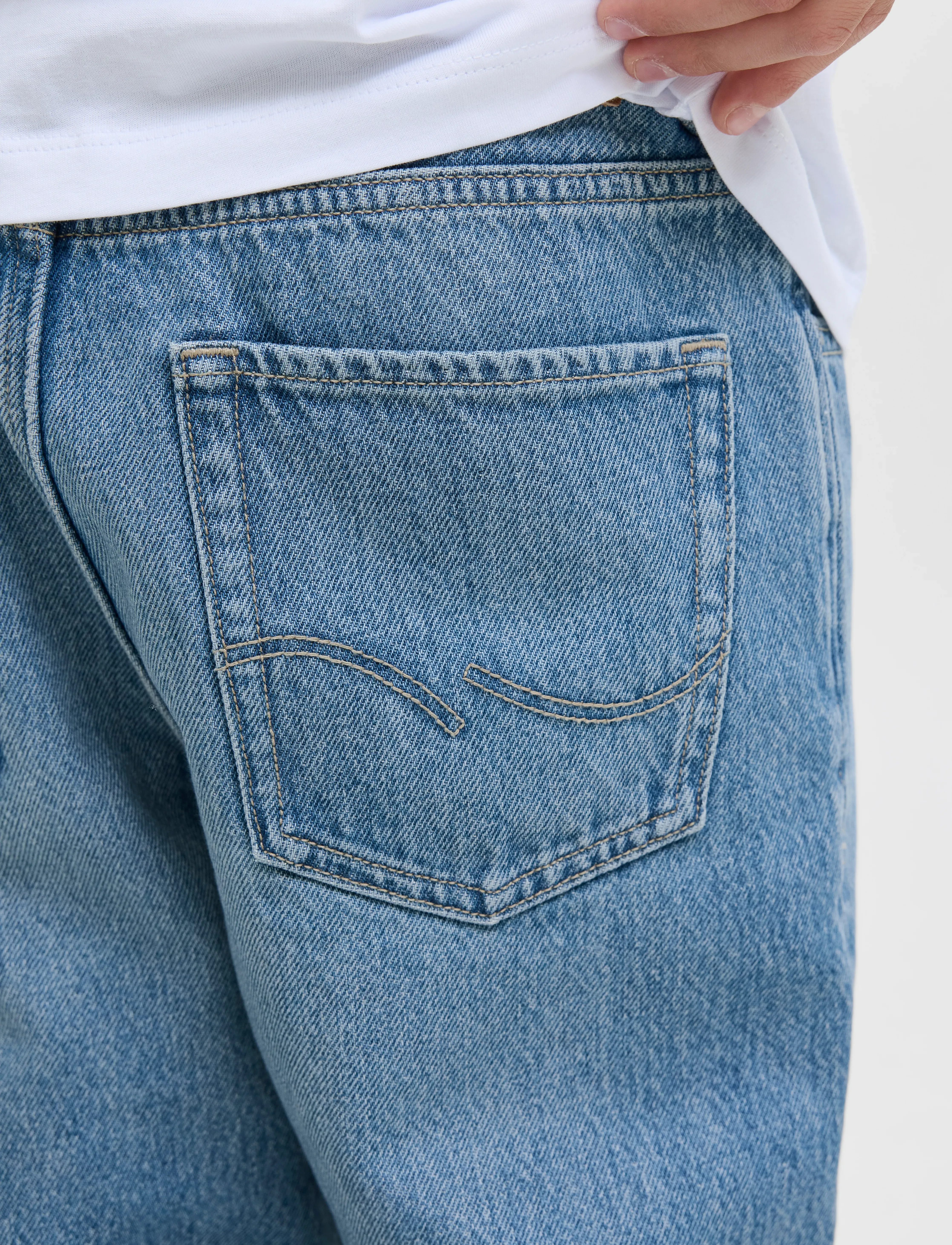 Jack & Jones - JJICHRIS JJORIGINAL SBD 192 NOOS JNR - rúmar gallabuxur - blue denim - 4