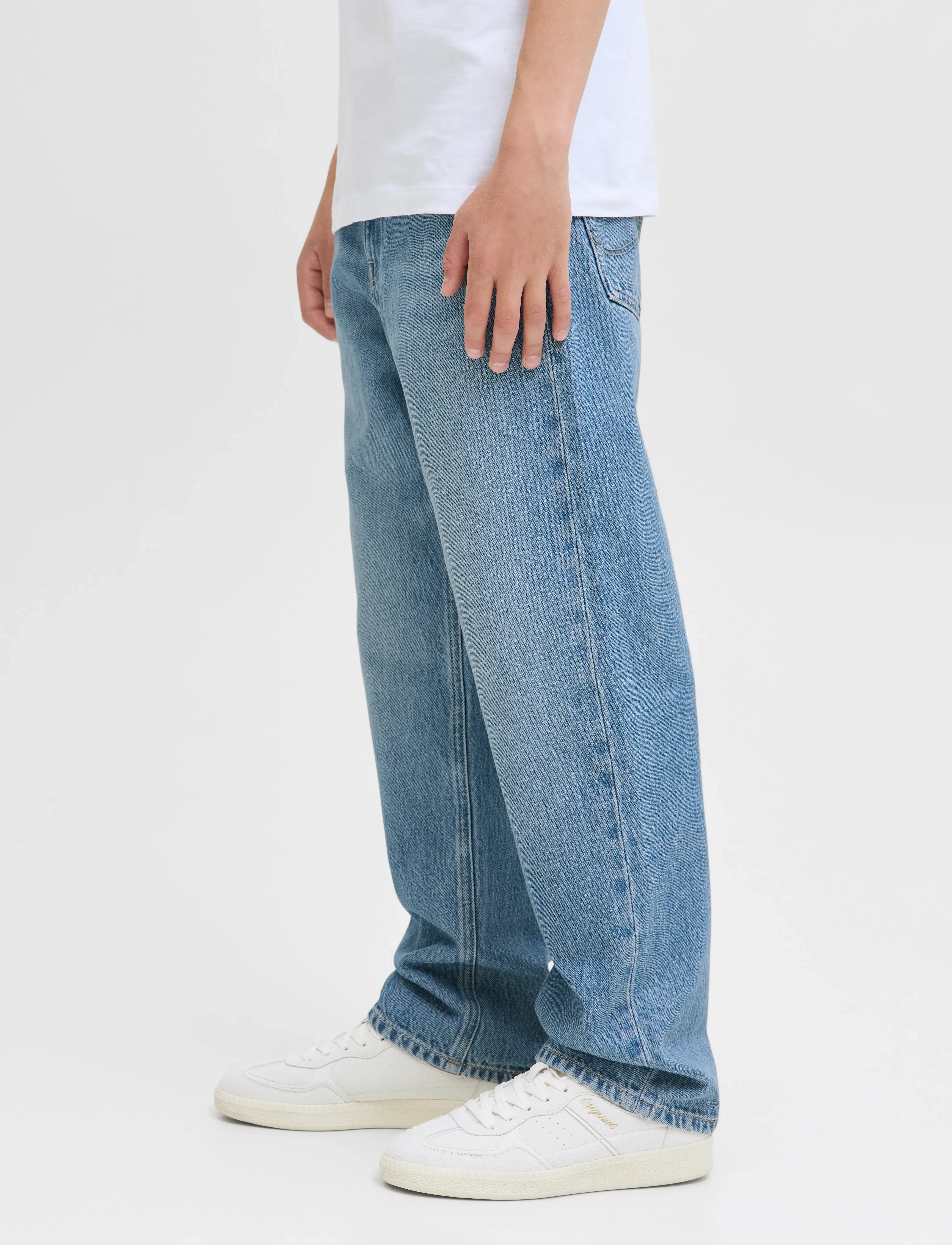 Jack & Jones - JJICHRIS JJORIGINAL SBD 192 NOOS JNR - rúmar gallabuxur - blue denim - 5