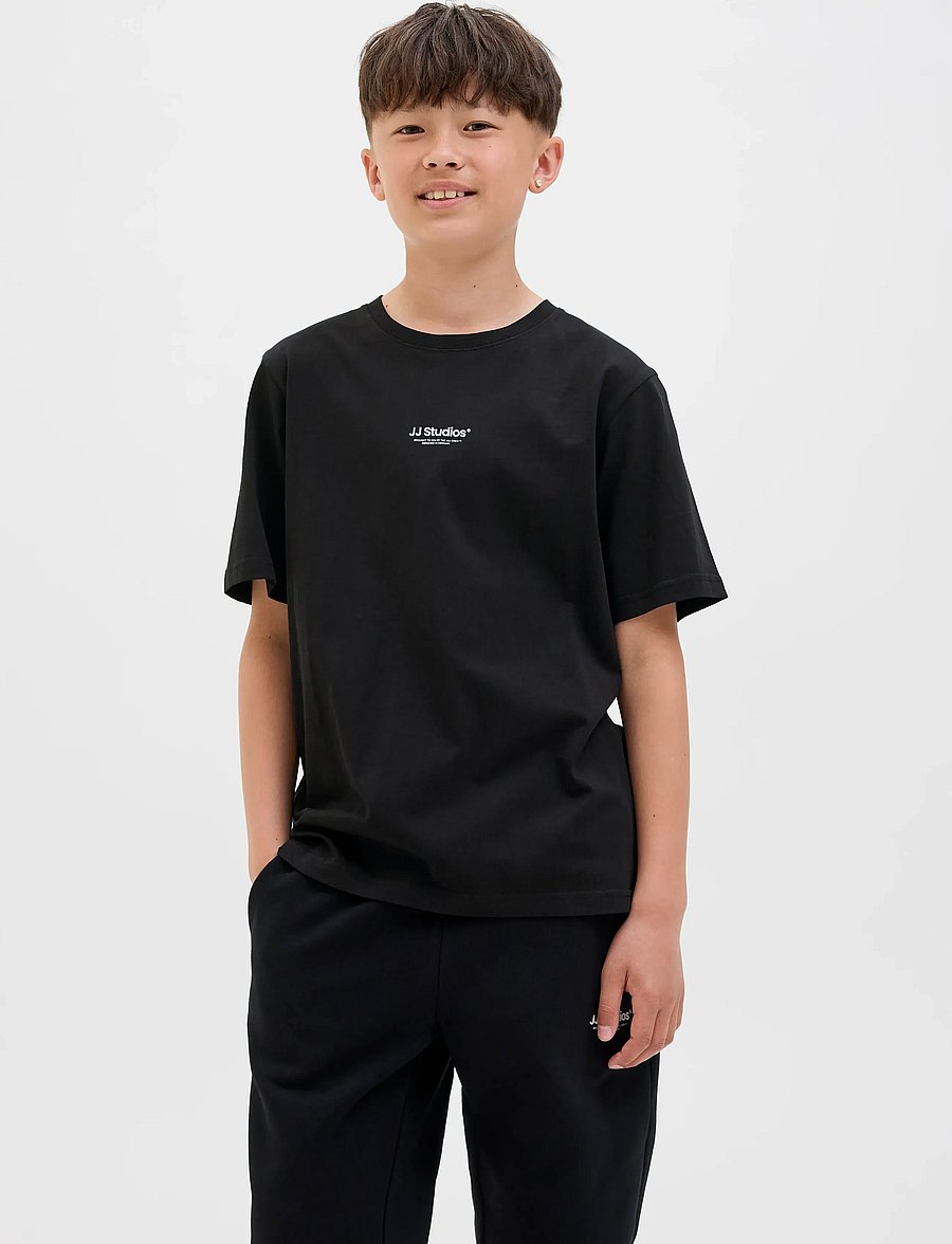 Jack & Jones - JJESOHO TEE SS CREW NECK NOOS JNR - stutterma bolir - black - 0