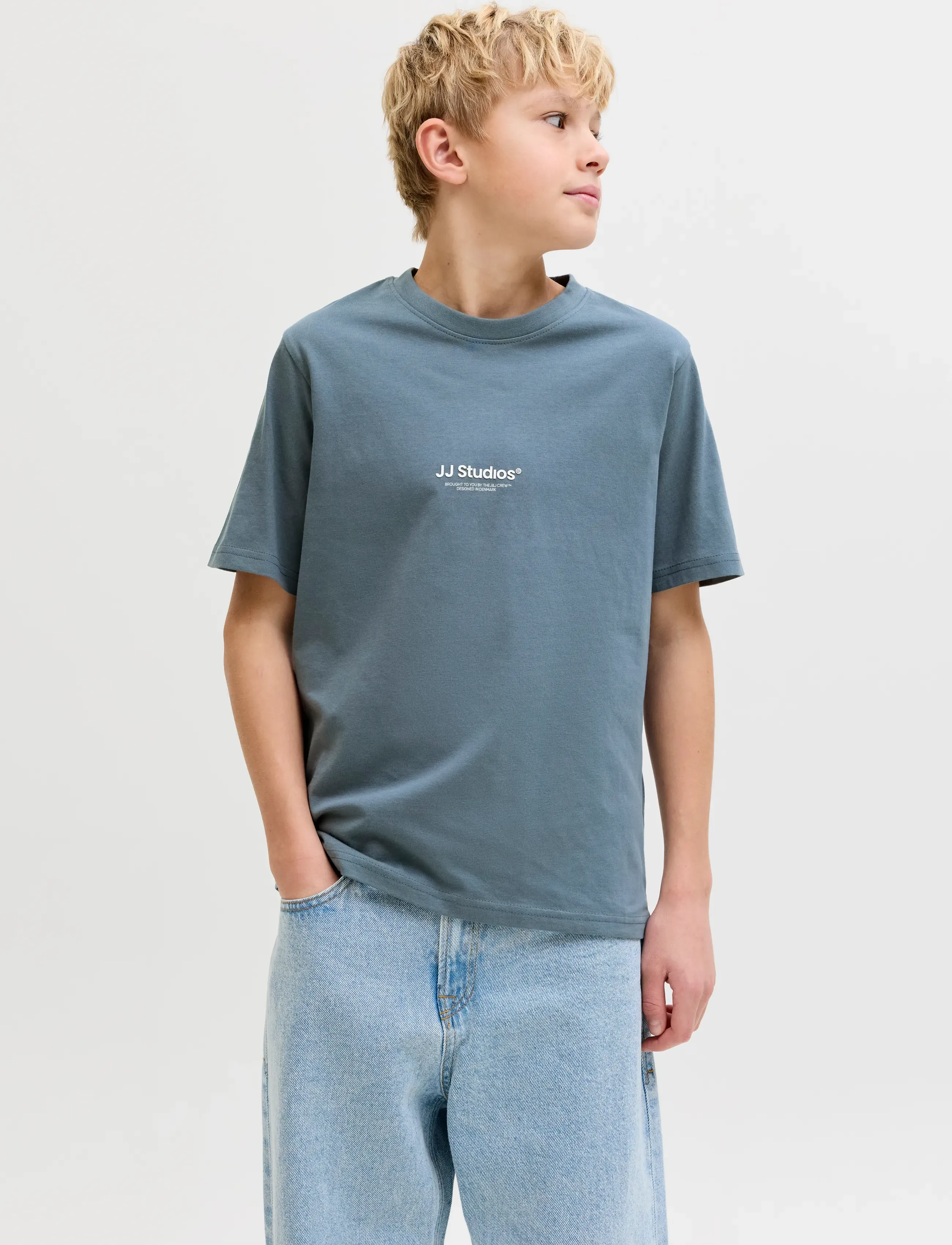 Jack & Jones JJESOHO TEE SS CREW NECK NOOS JNR - Toppar & T-shirts - BLUE MIRAGE / blue