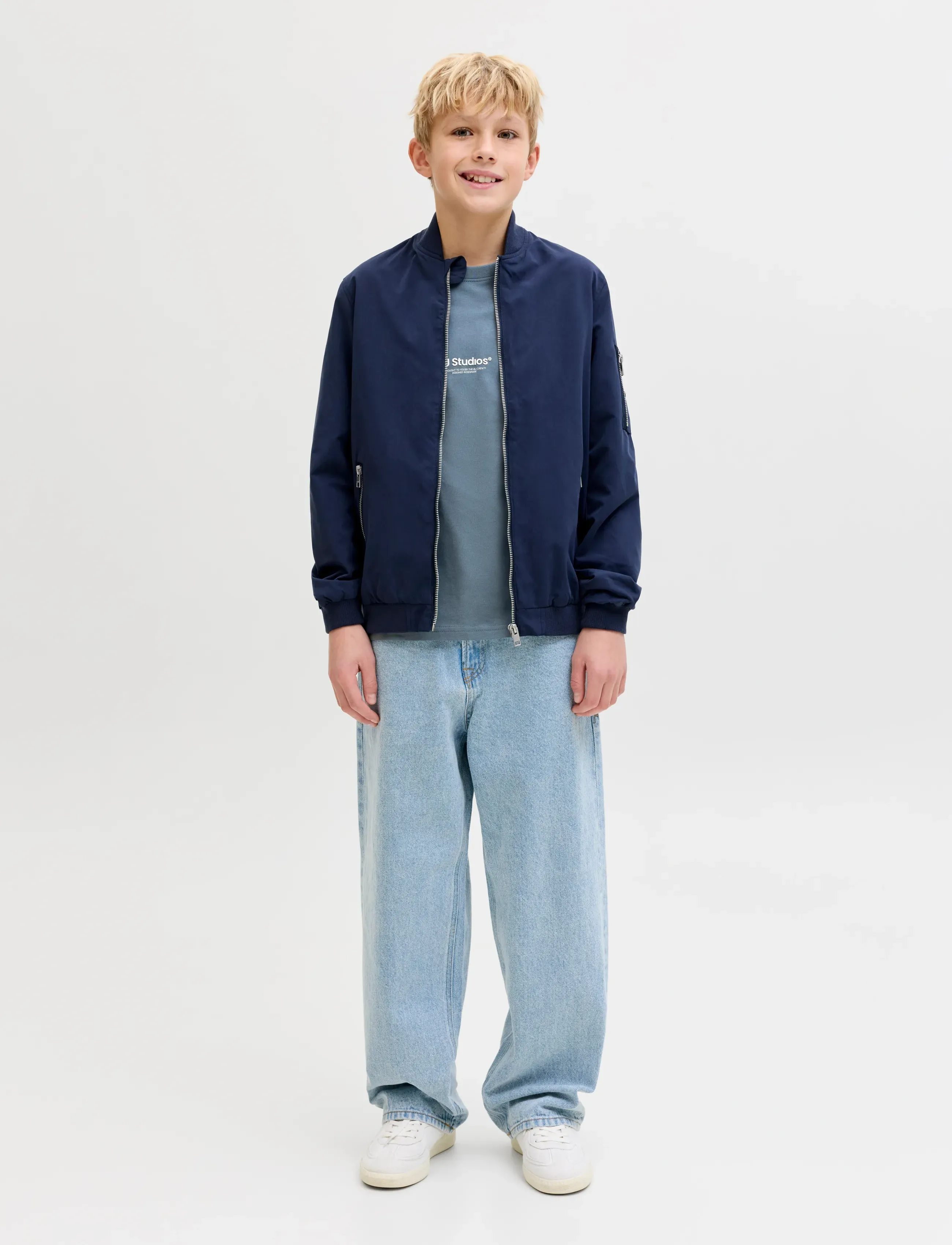 Jack & Jones - JJESOHO TEE SS CREW NECK NOOS JNR - kortærmede t-shirts - blue mirage - 3