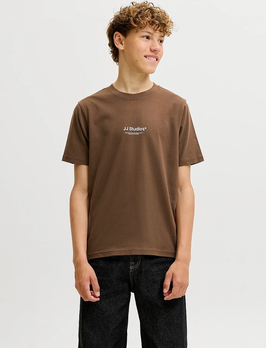 Jack & Jones - JJESOHO TEE SS CREW NECK NOOS JNR - lühikeste varrukatega t-särgid - cocoa - 0