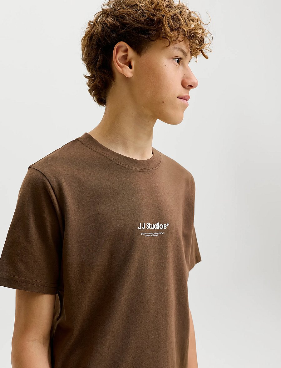 Jack & Jones - JJESOHO TEE SS CREW NECK NOOS JNR - lühikeste varrukatega t-särgid - cocoa - 5