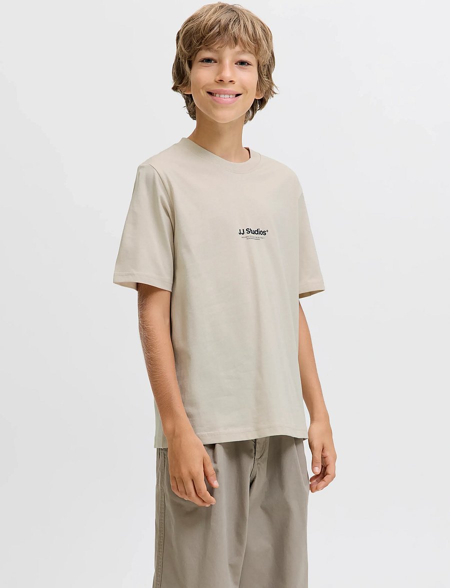 Jack & Jones - JJESOHO TEE SS CREW NECK NOOS JNR - kurzärmelige - moonbeam - 0