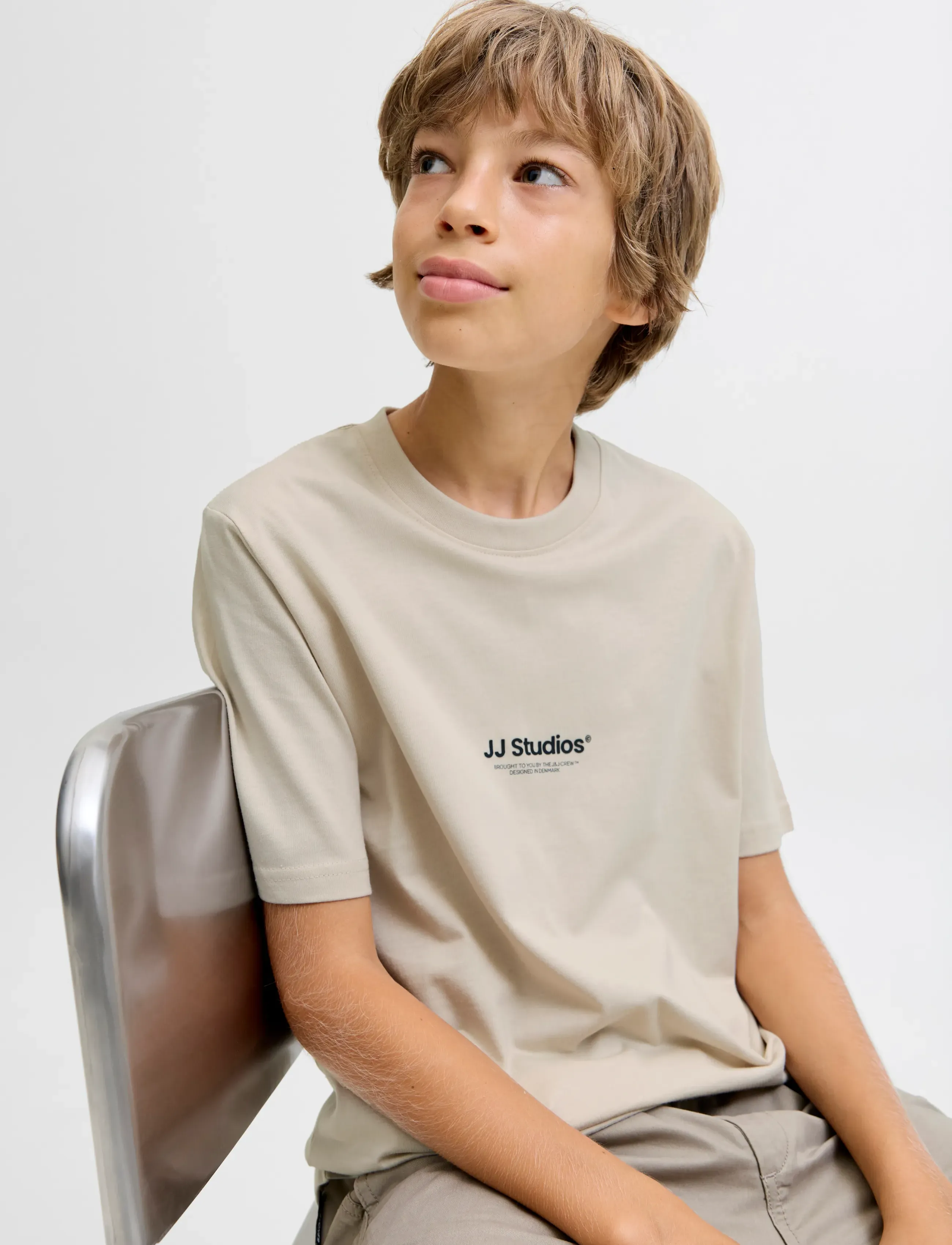 Jack & Jones - JJESOHO TEE SS CREW NECK NOOS JNR - kurzärmelige - moonbeam - 4