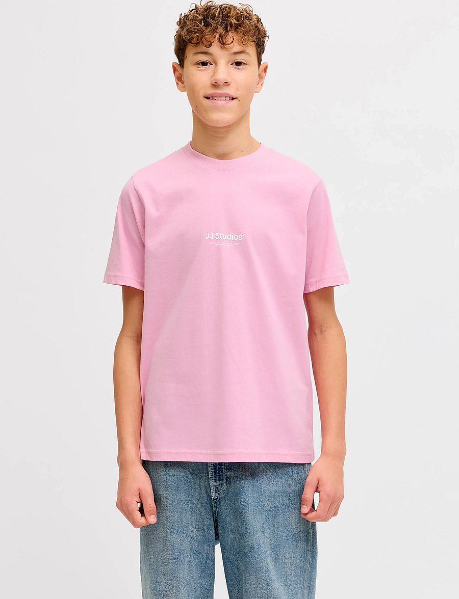 Jack & Jones - JJESOHO TEE SS CREW NECK NOOS JNR - kortärmade t-shirts - prism pink - 0