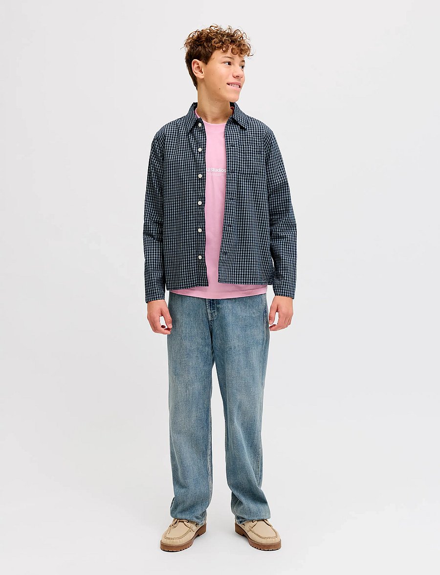 Jack & Jones - JJESOHO TEE SS CREW NECK NOOS JNR - kortärmade t-shirts - prism pink - 4