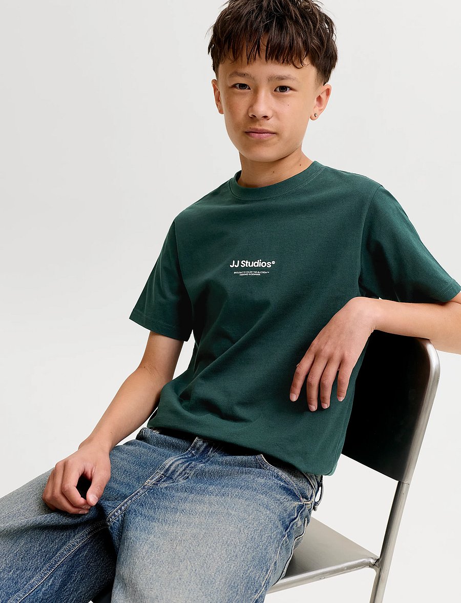 Jack & Jones - JJESOHO TEE SS CREW NECK NOOS JNR - lühikeste varrukatega t-särgid - scarab - 5