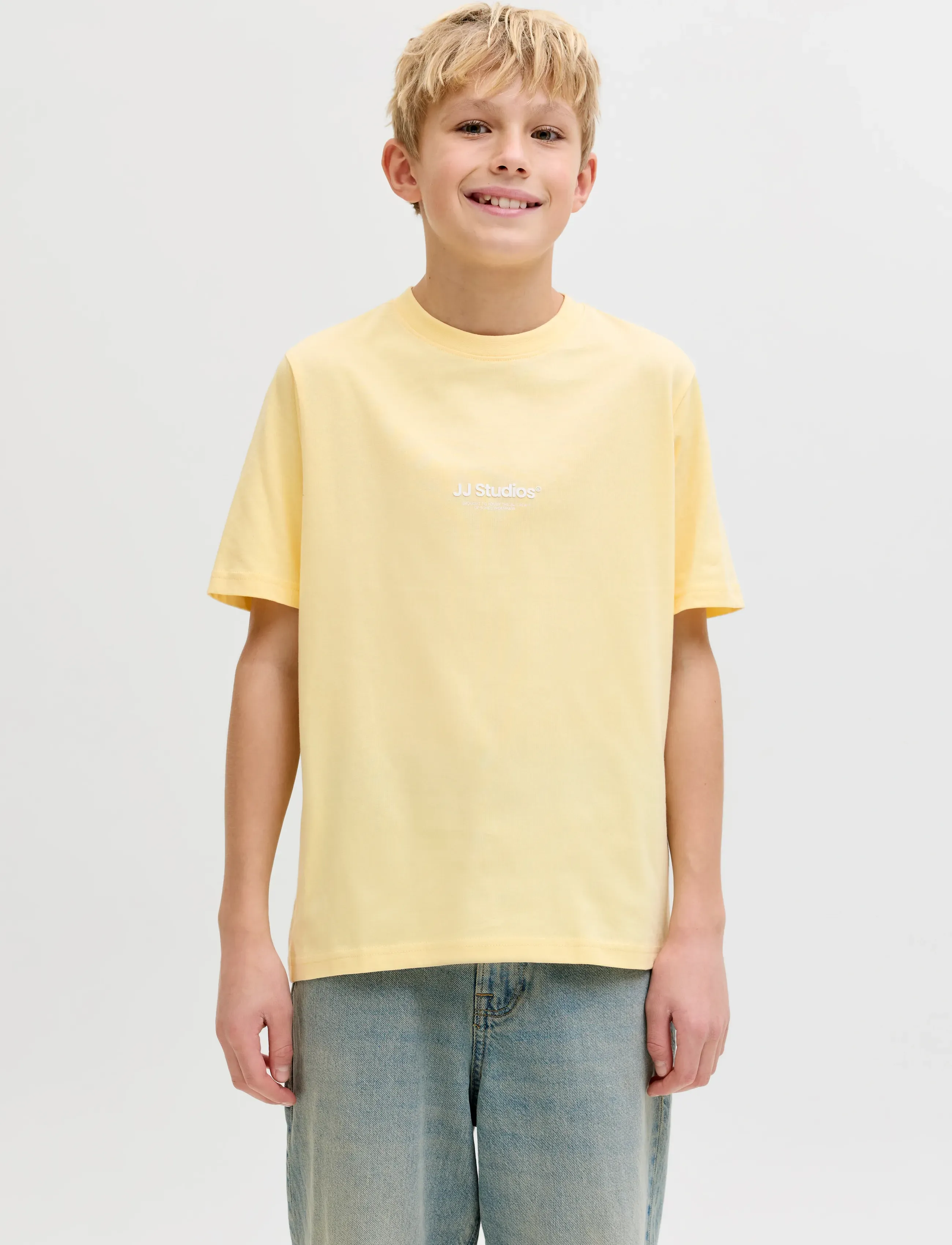 Jack & Jones JJESOHO TEE SS CREW NECK NOOS JNR - Toppar & T-shirts - SUNLIGHT / yellow