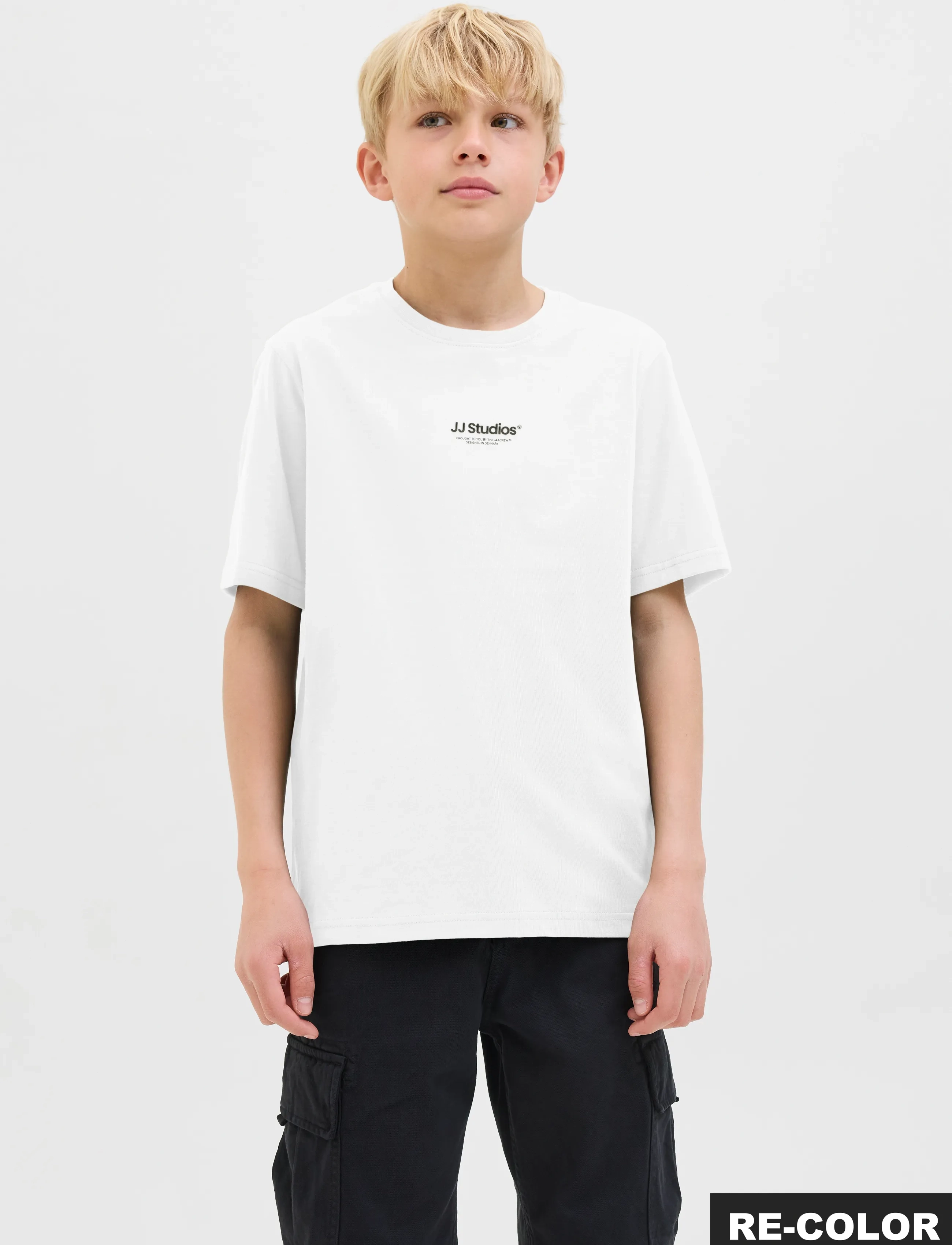 Jack & Jones JJESOHO TEE SS CREW NECK NOOS JNR - Toppe og t-shirts - WHITE / white