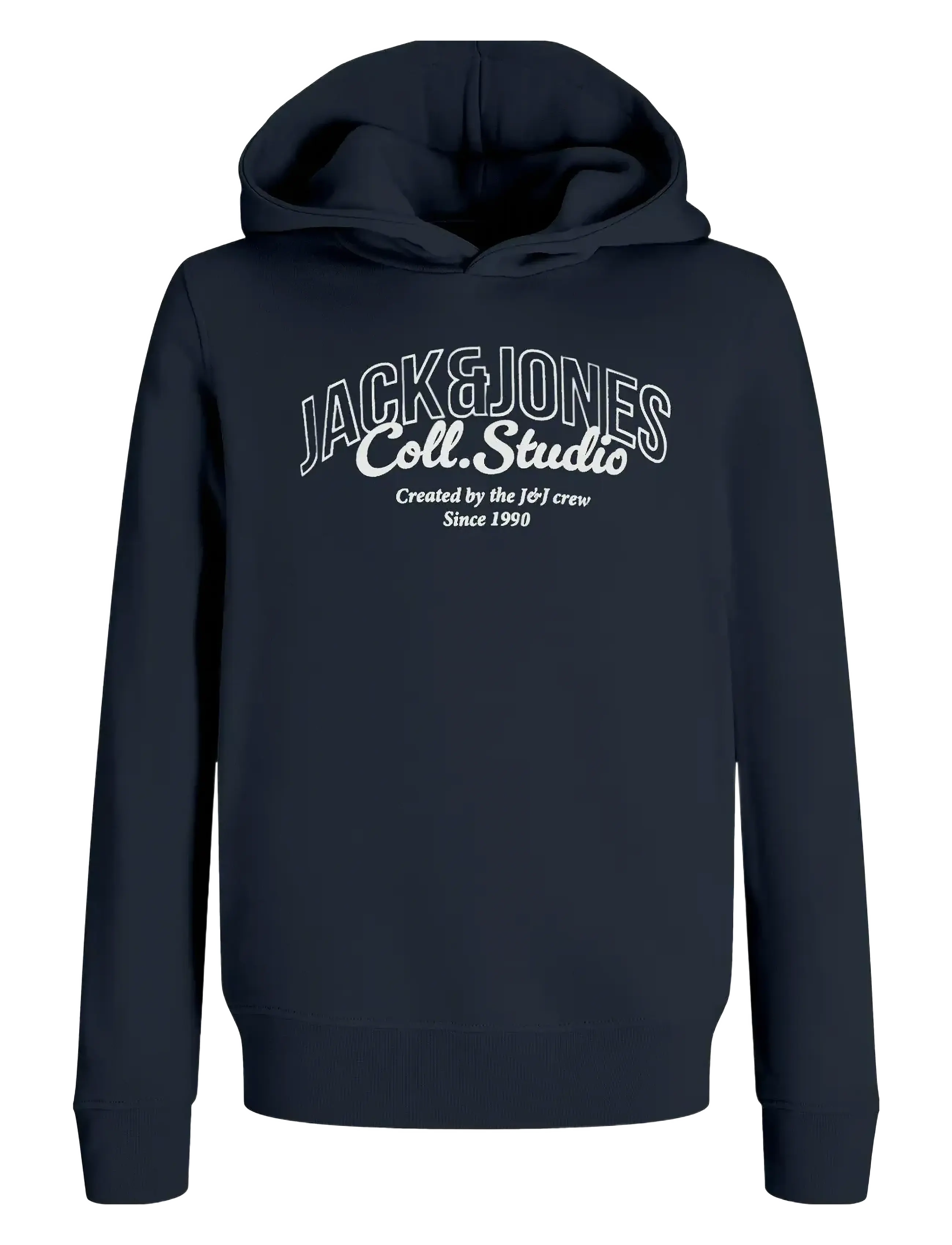 JACK & JONES Jjmakoto Sweat Hood Mni Navy - 110 - Kinder