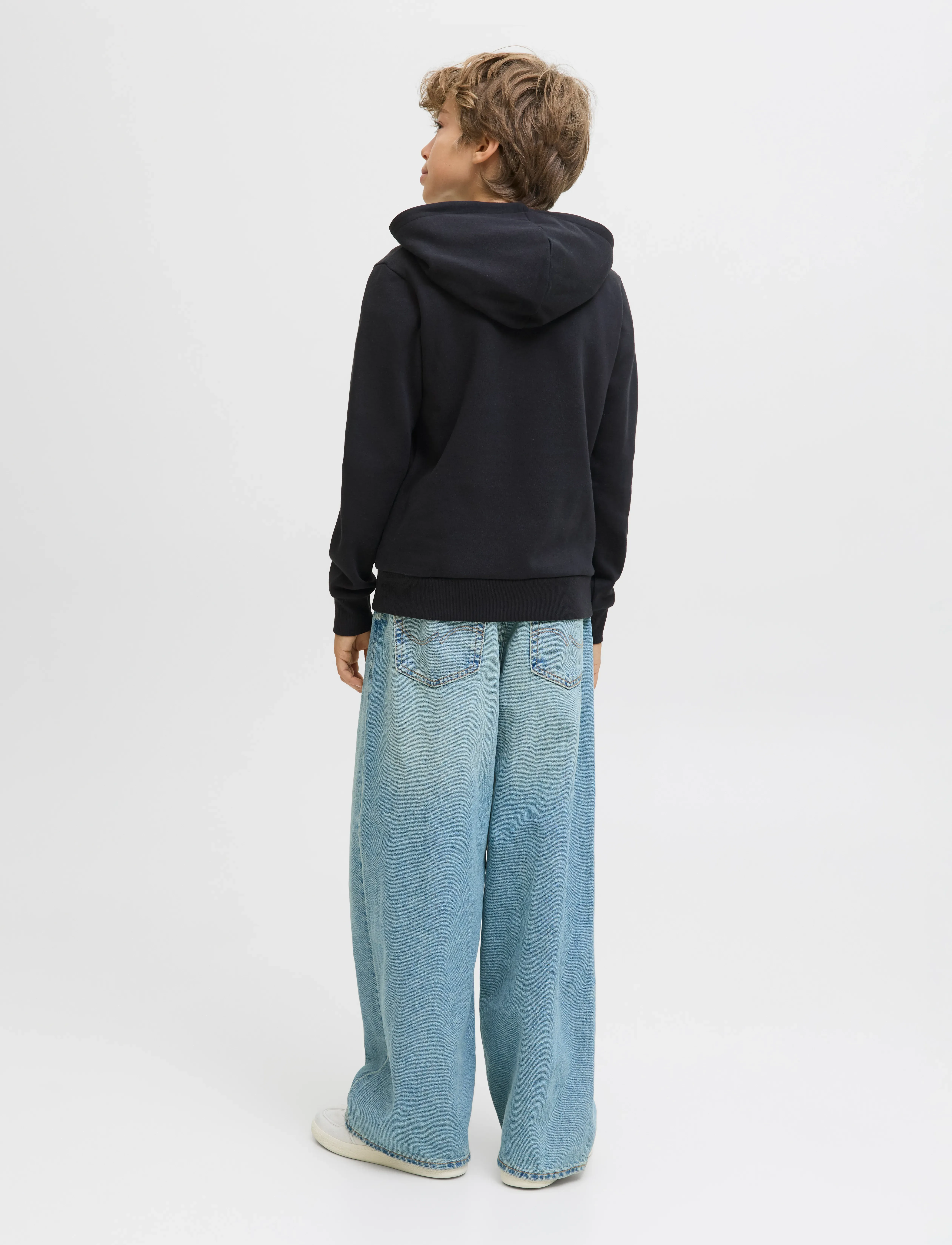 Jack & Jones - JJPAN SWEAT HOOD JNR - huvtröjor - black - 2
