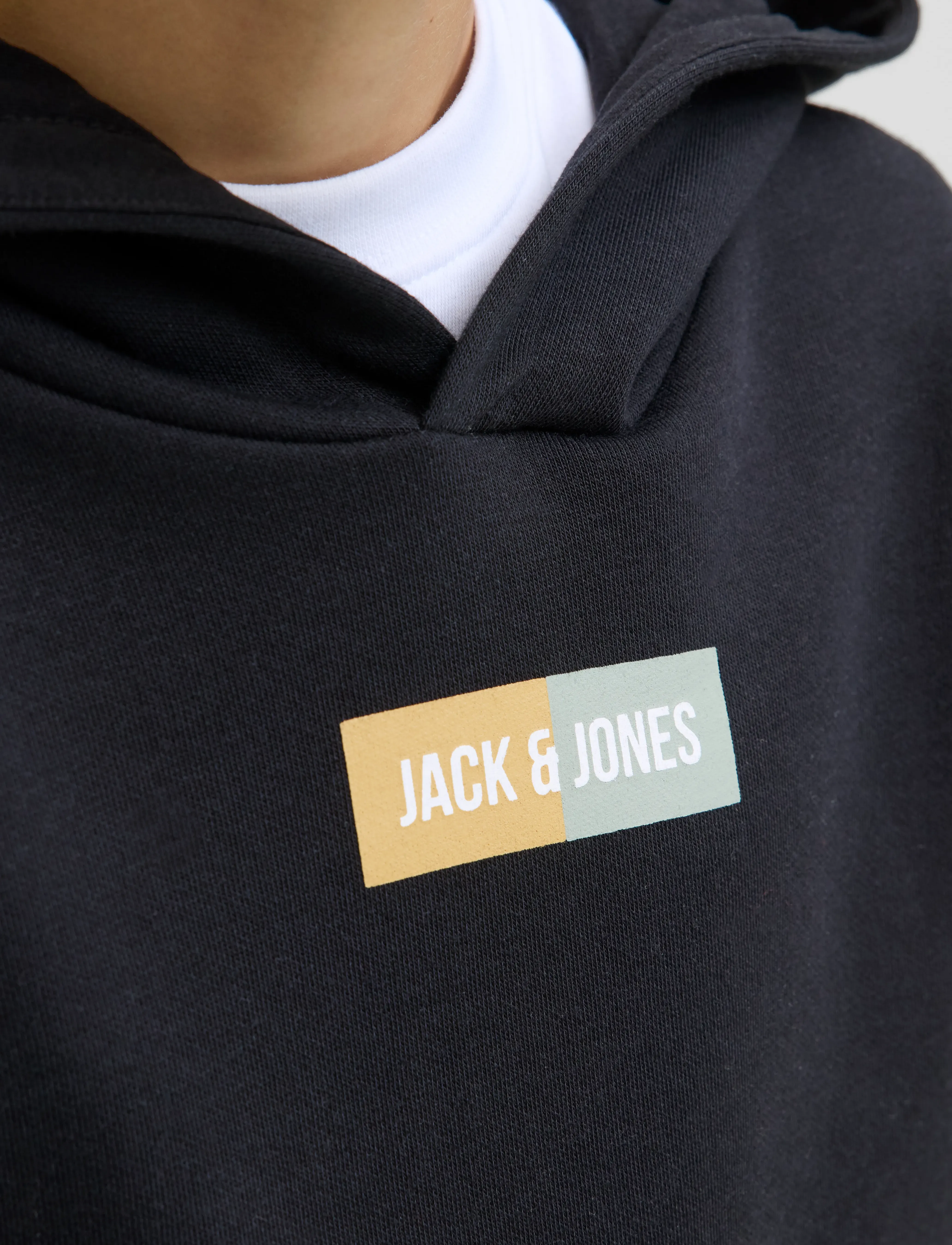 Jack & Jones - JJPAN SWEAT HOOD JNR - huvtröjor - black - 4