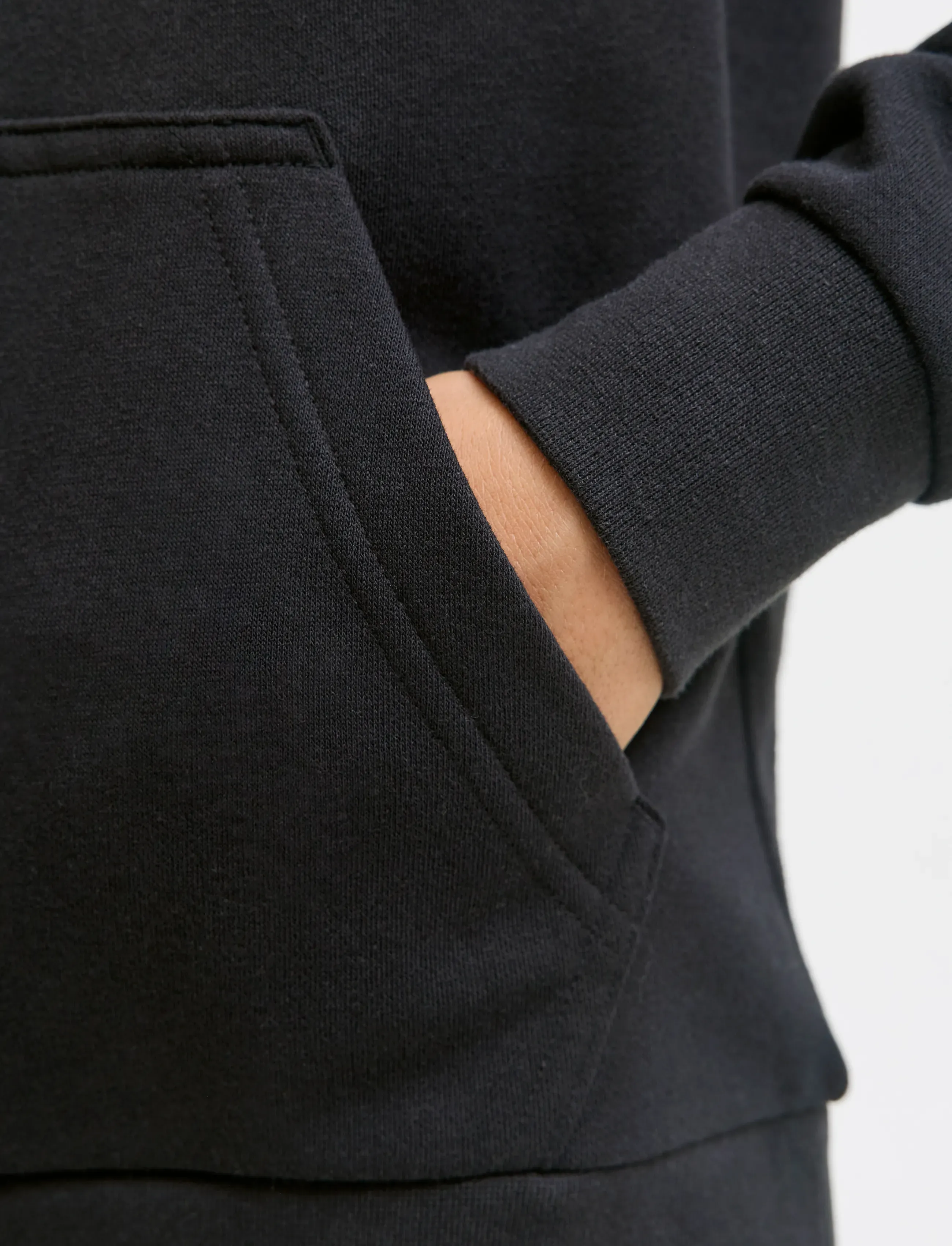 Jack & Jones - JJHAYATO SWEAT HOOD JNR - hættetrøjer - black - 4