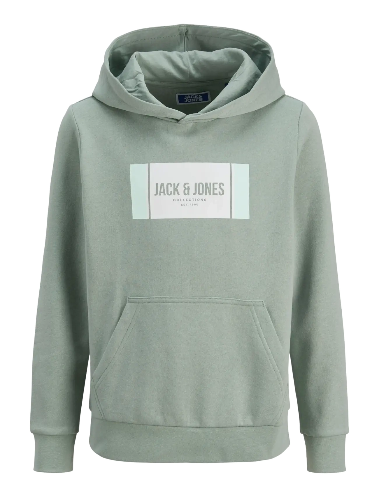 Jack & Jones JJHAYATO SWEAT HOOD JNR - Oberteile - ICEBERG GREEN / green