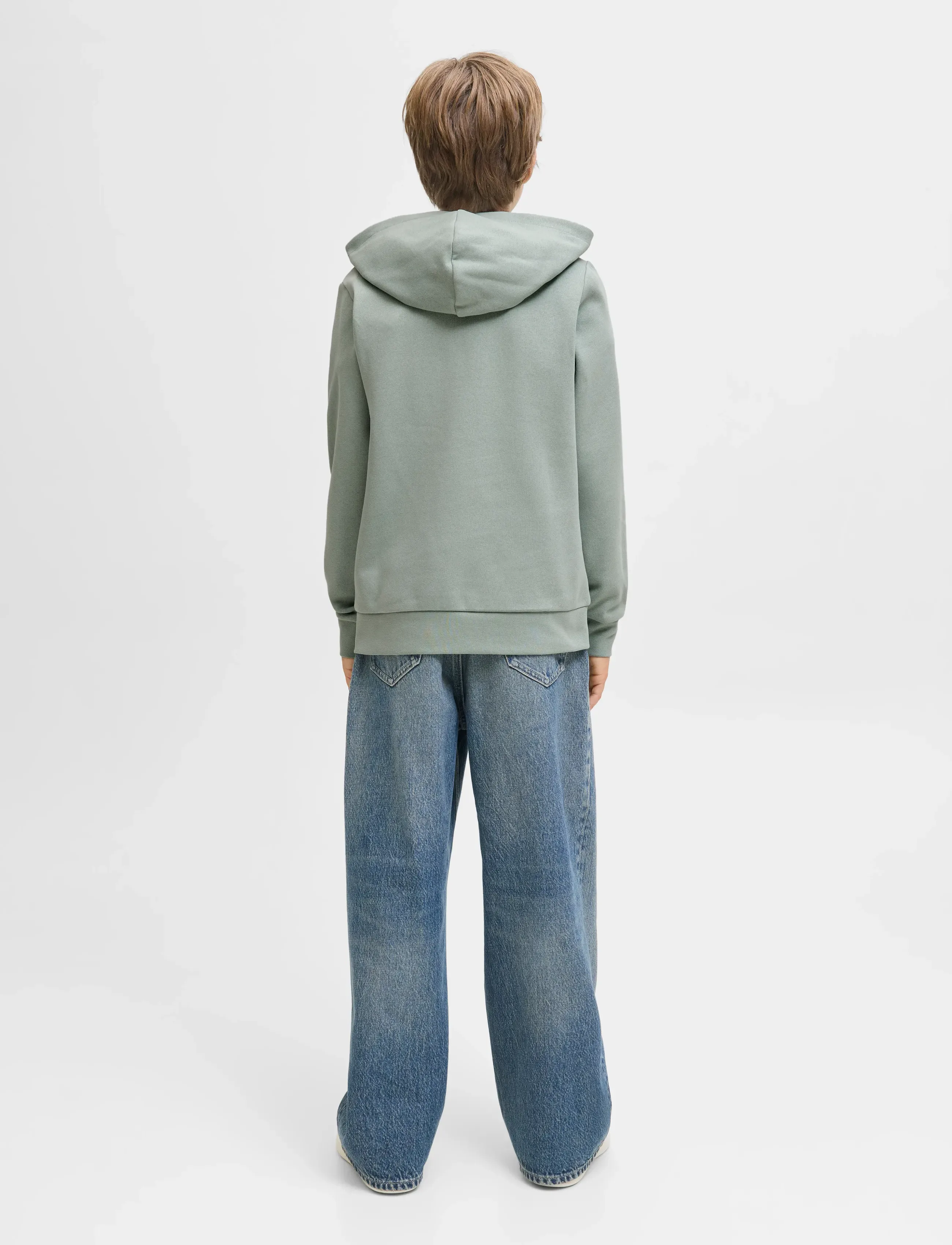 Jack & Jones - JJHAYATO SWEAT HOOD JNR - hoodies - iceberg green - 2