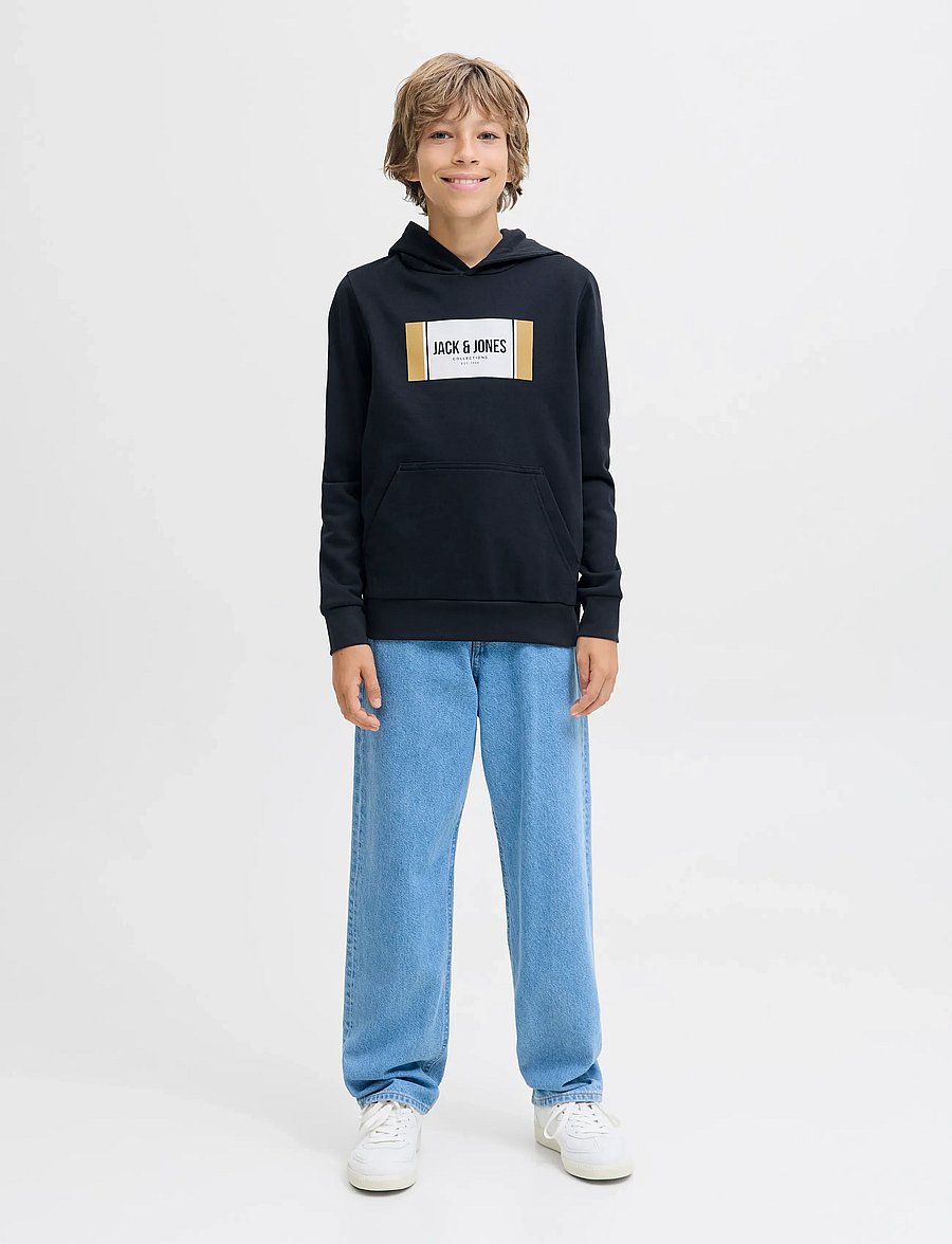 Jack & Jones - JJHAYATO SWEAT HOOD JNR - hoodies - sky captain - 4