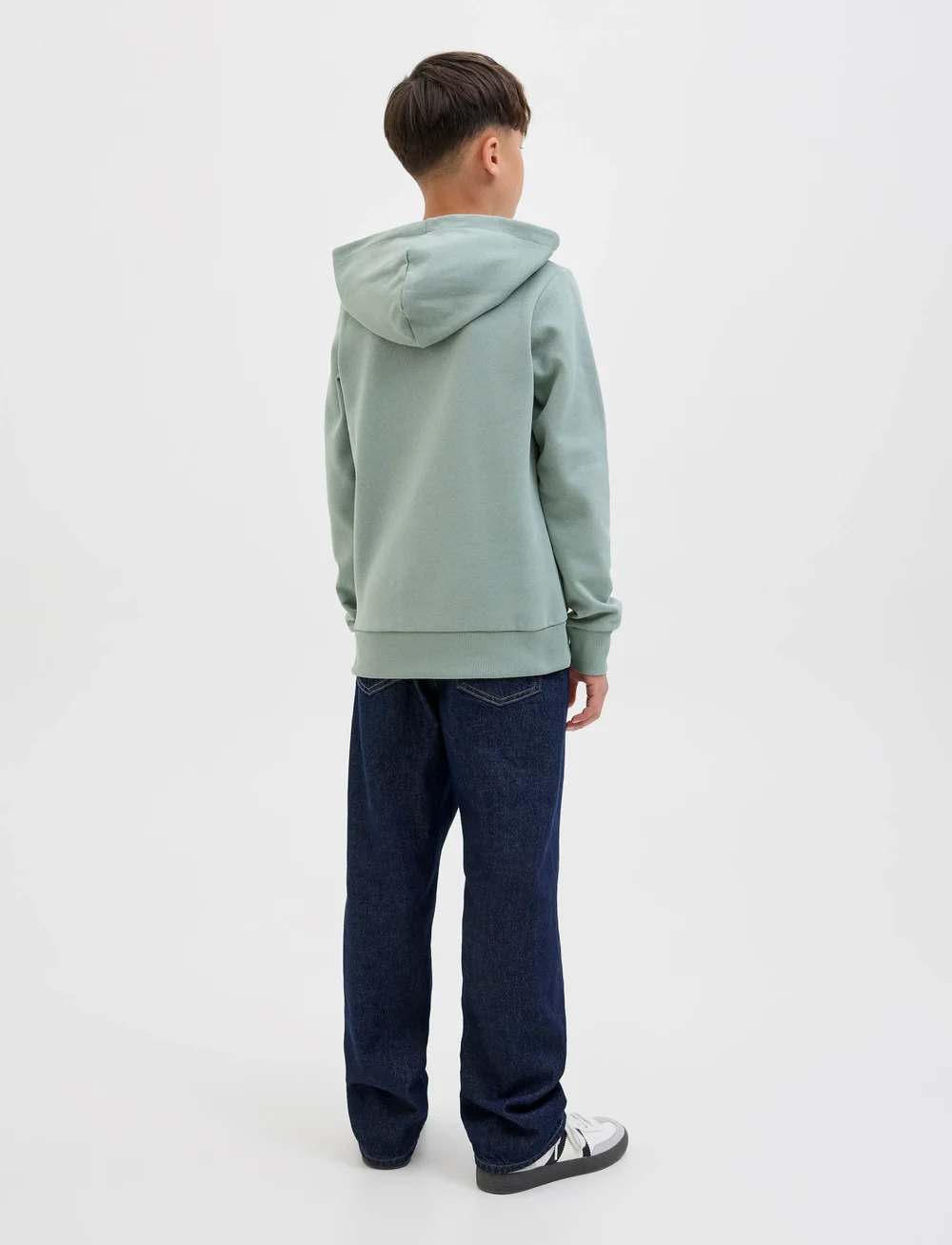 Jack & Jones - JJGEPLAS SWEAT HOOD JNR - kapuzenpullover - iceberg green - 2