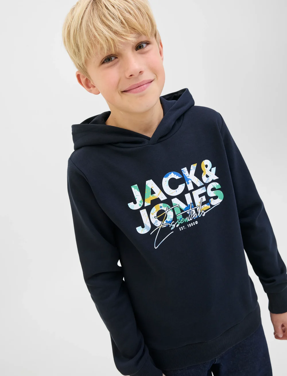Jack & Jones - JJGEPLAS SWEAT HOOD JNR - kapuzenpullover - sky captain - 5