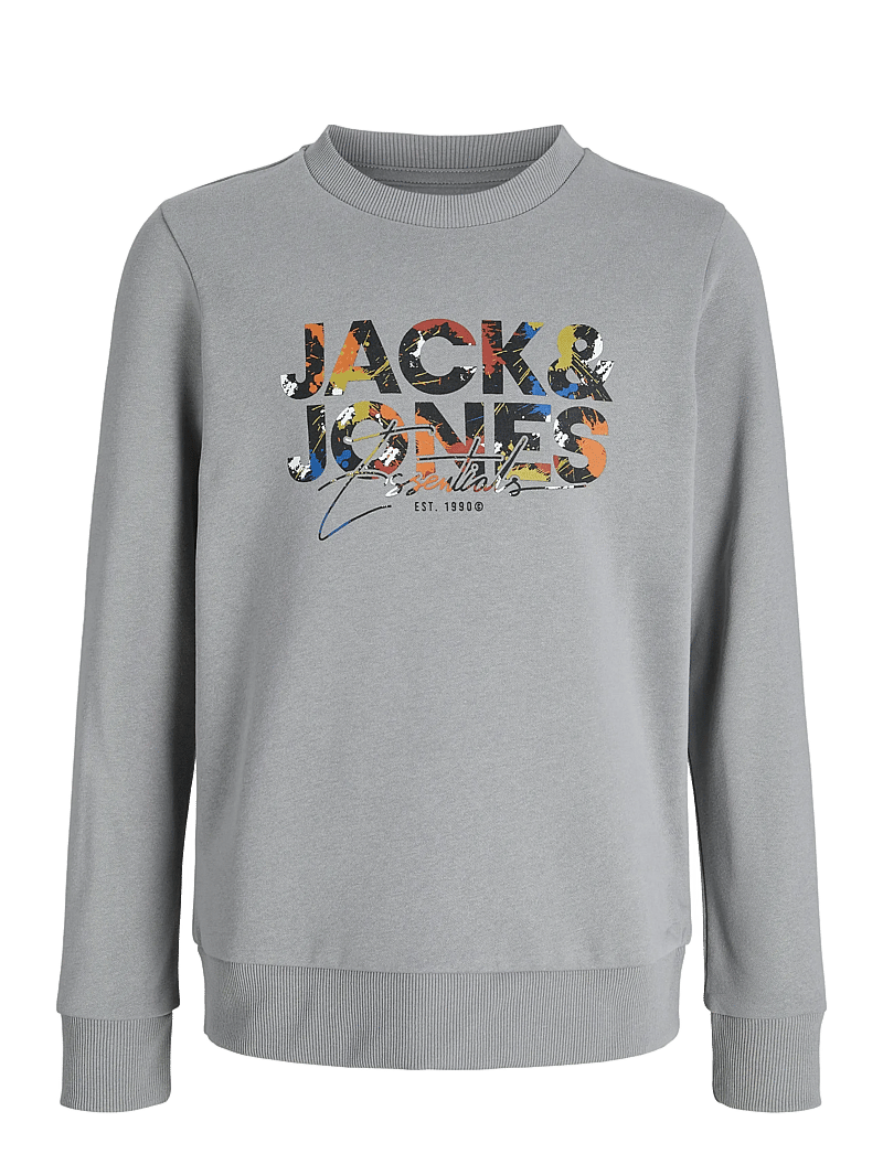 Jack & Jones - JJGEPLAS SWEAT CREW NECK JNR - sweatshirts - ultimate grey - 1