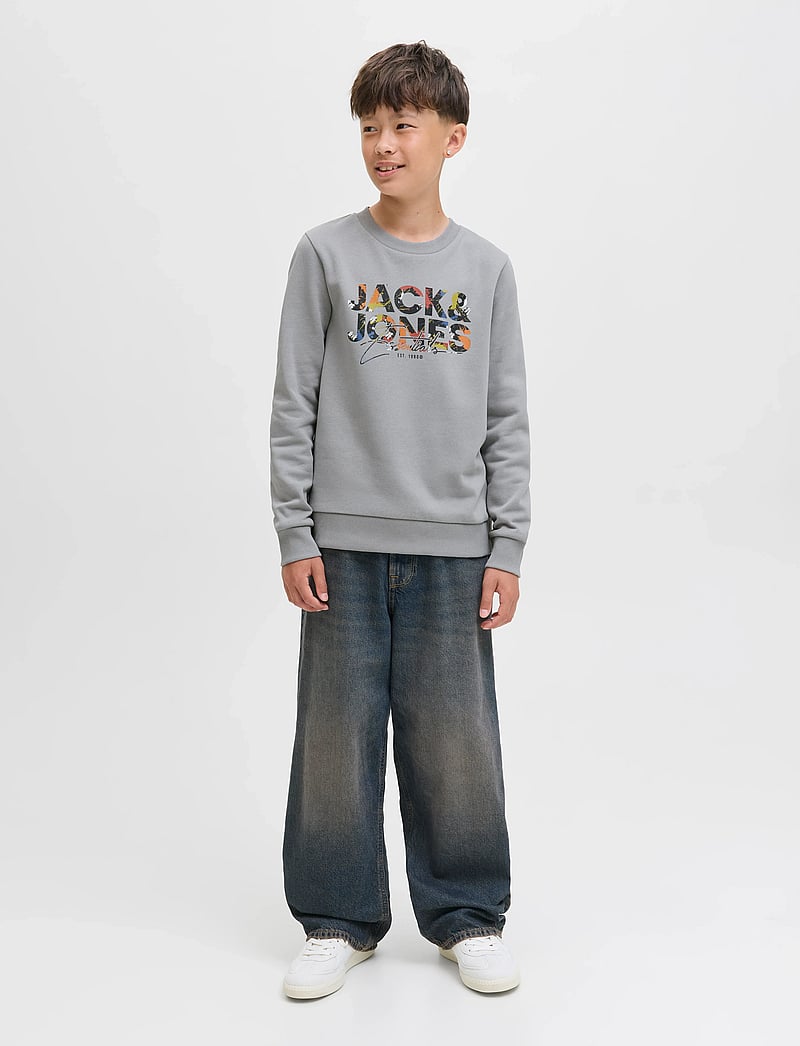 Jack & Jones - JJGEPLAS SWEAT CREW NECK JNR - sweatshirts - ultimate grey - 3